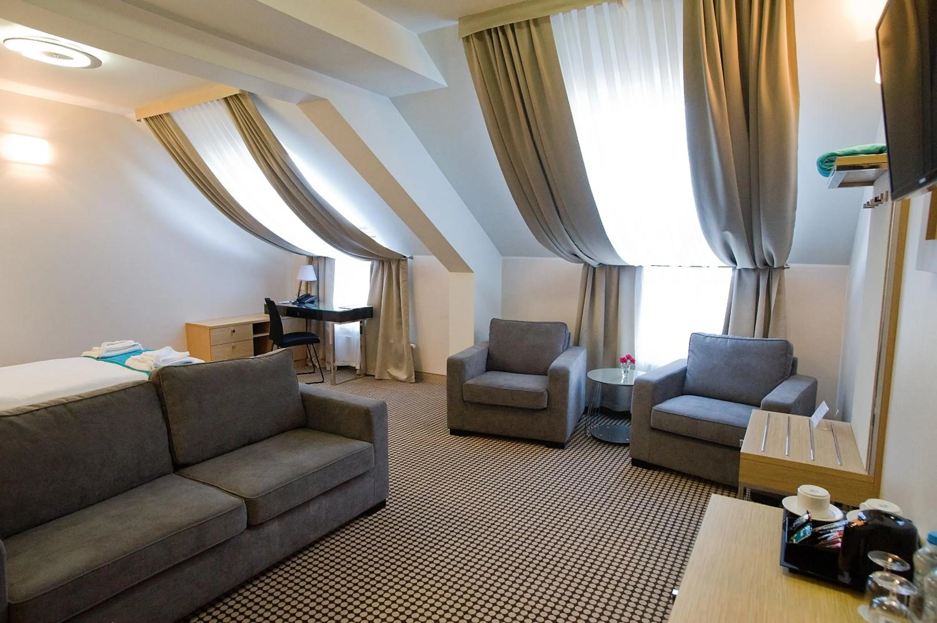 Seating area in Hotel Great Polonia Velvet Suwałki