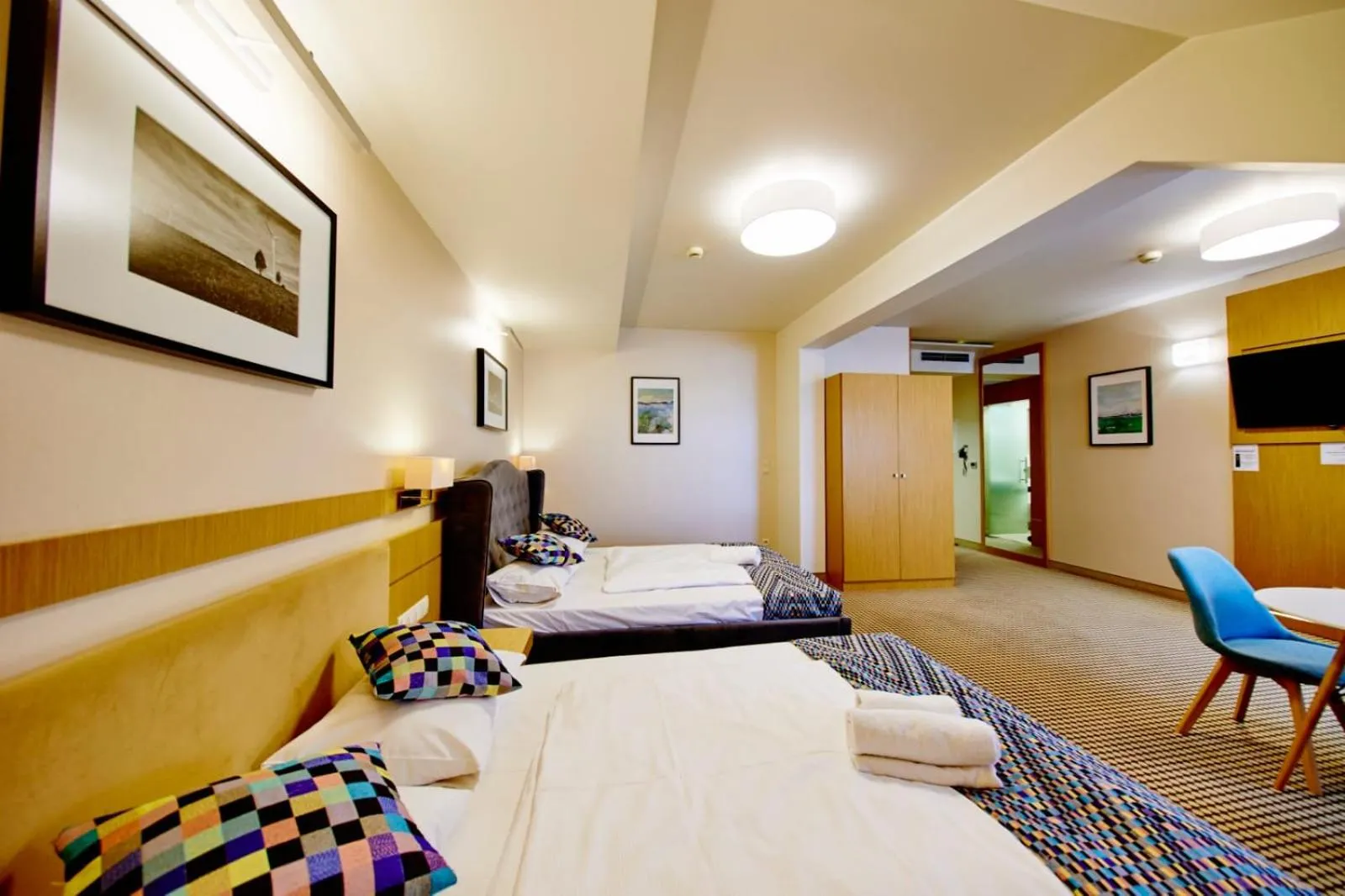 Bed in Hotel Great Polonia Velvet Suwałki