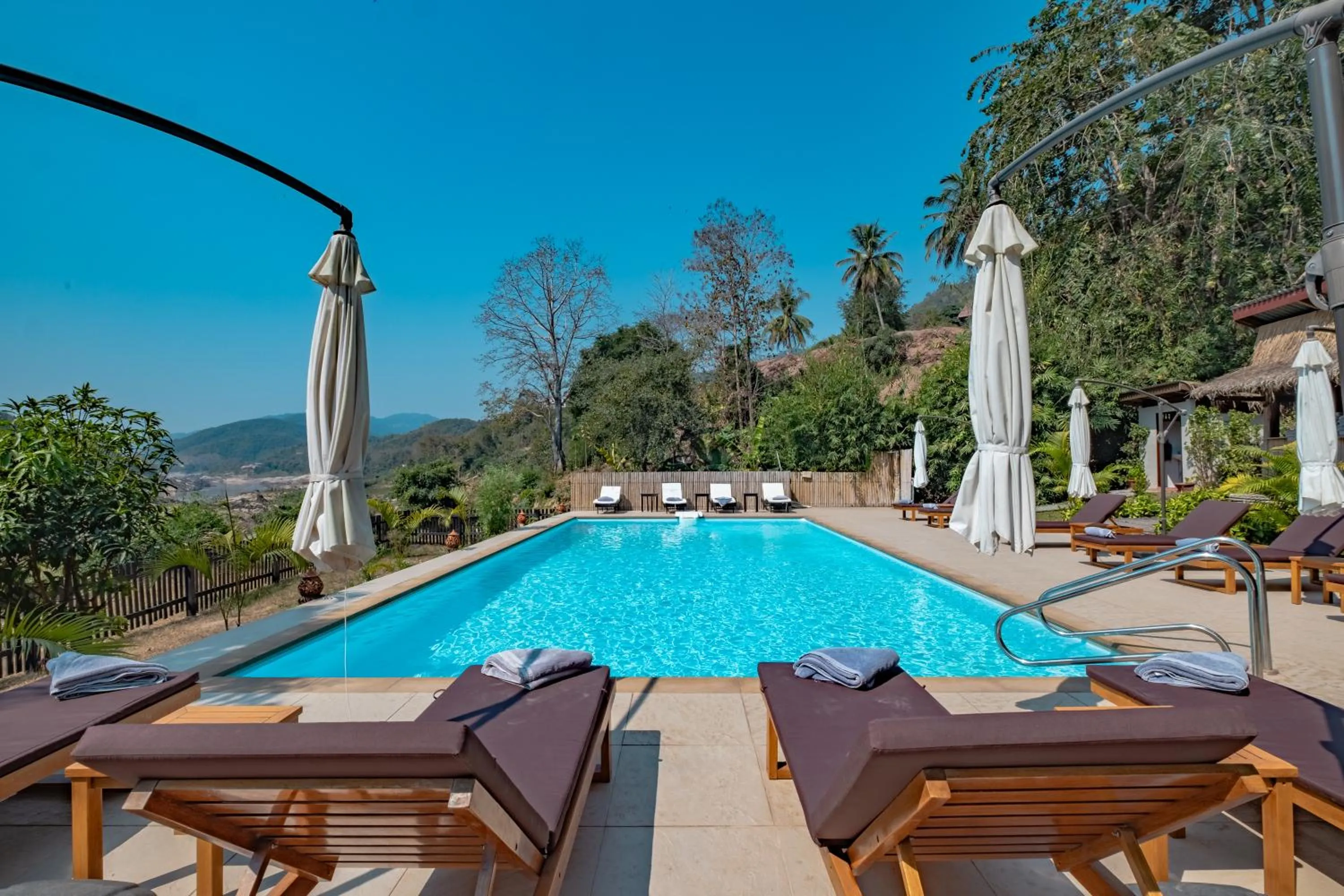 Swimming pool in The Sanctuary Pakbeng Lodge