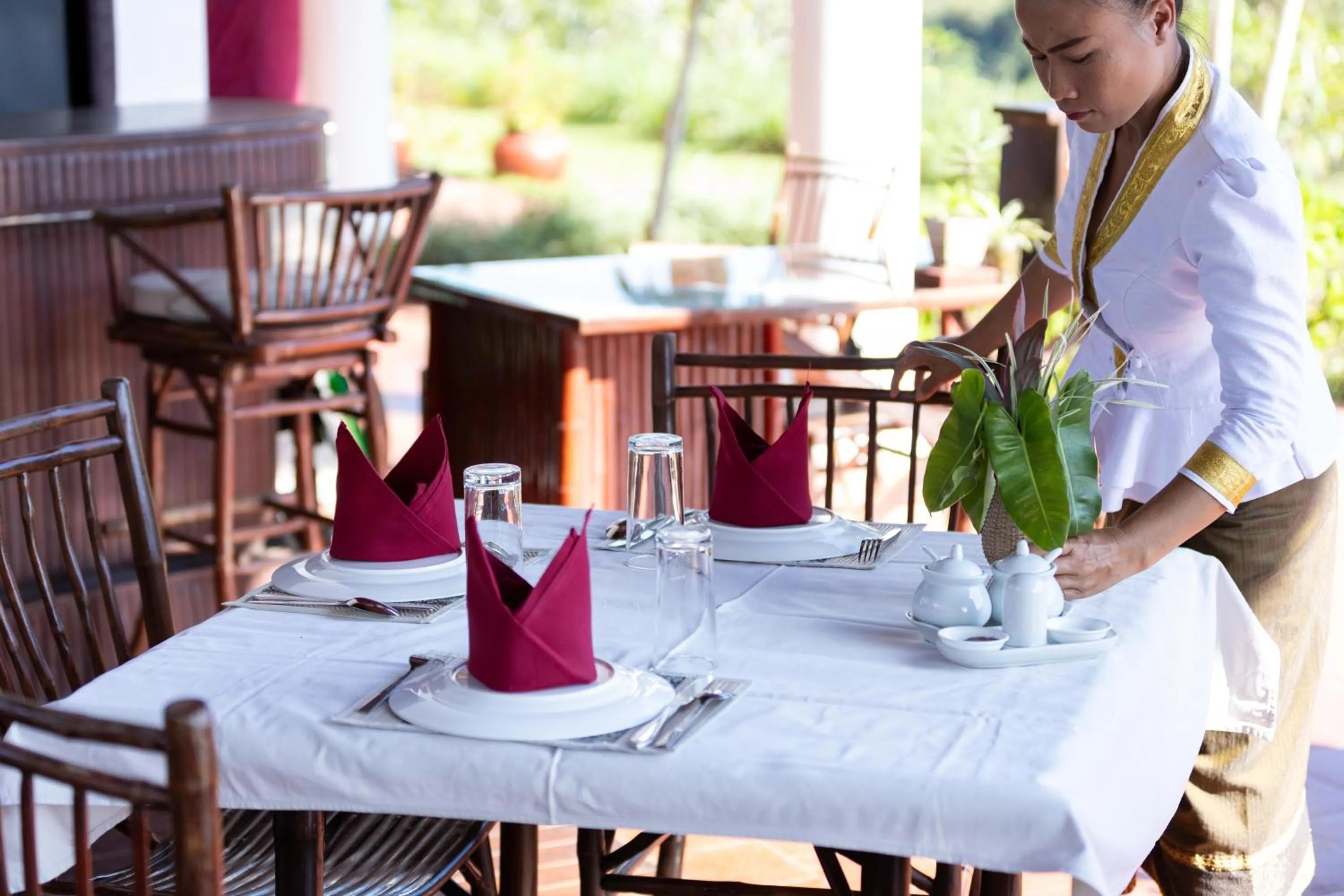 Restaurant/places to eat in The Sanctuary Pakbeng Lodge