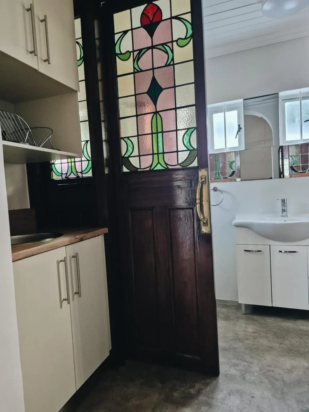 Kitchen or kitchenette in Skinkikofi Guest House