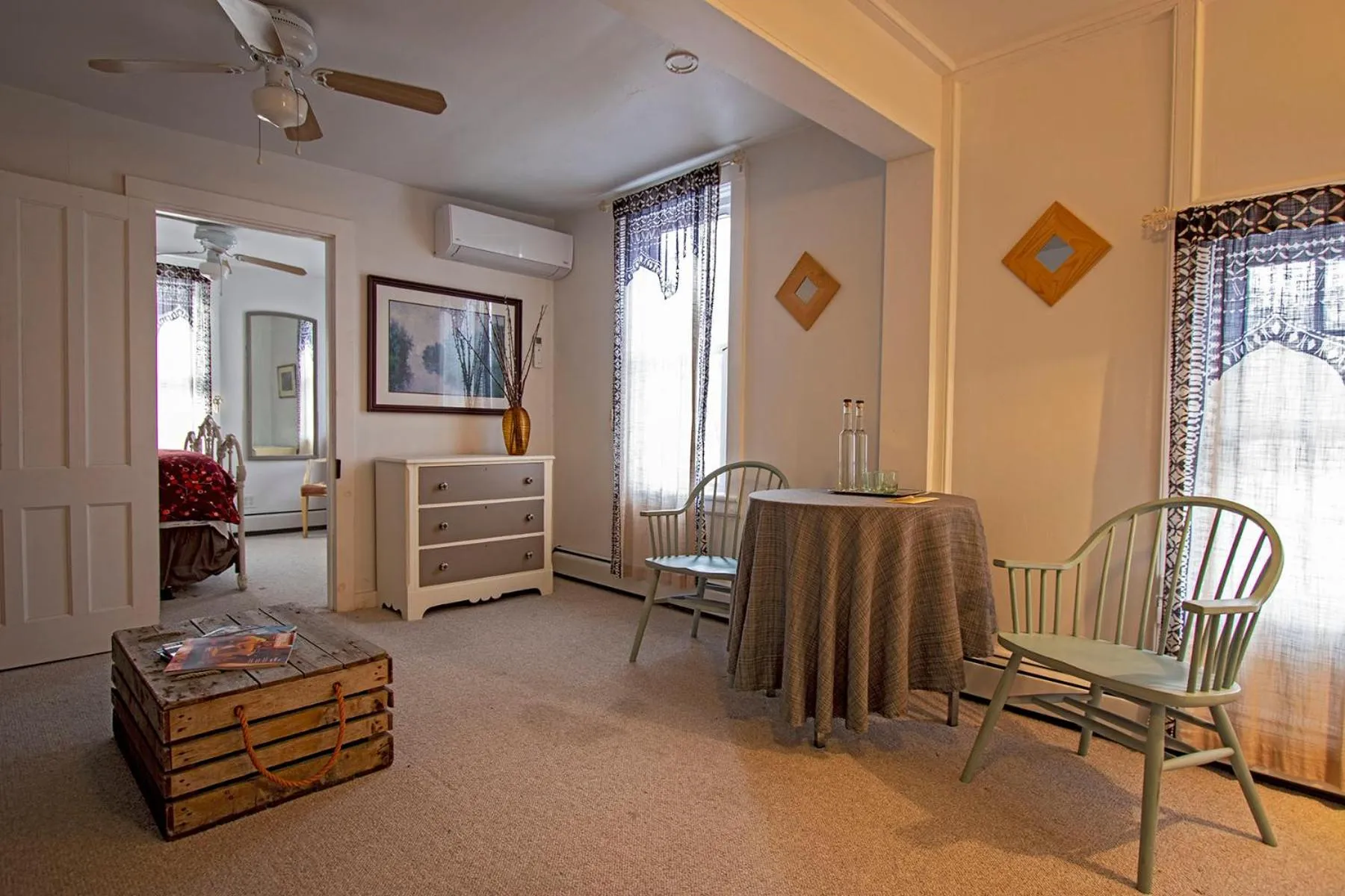 Seating area in The Woodbine Inn