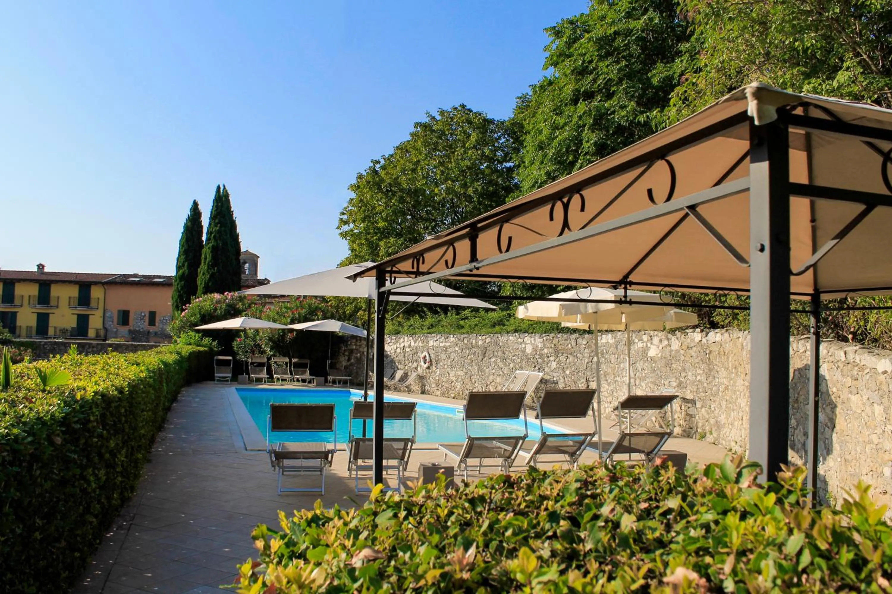 Pool view in AHG Donna Silvia Wellness Hotel