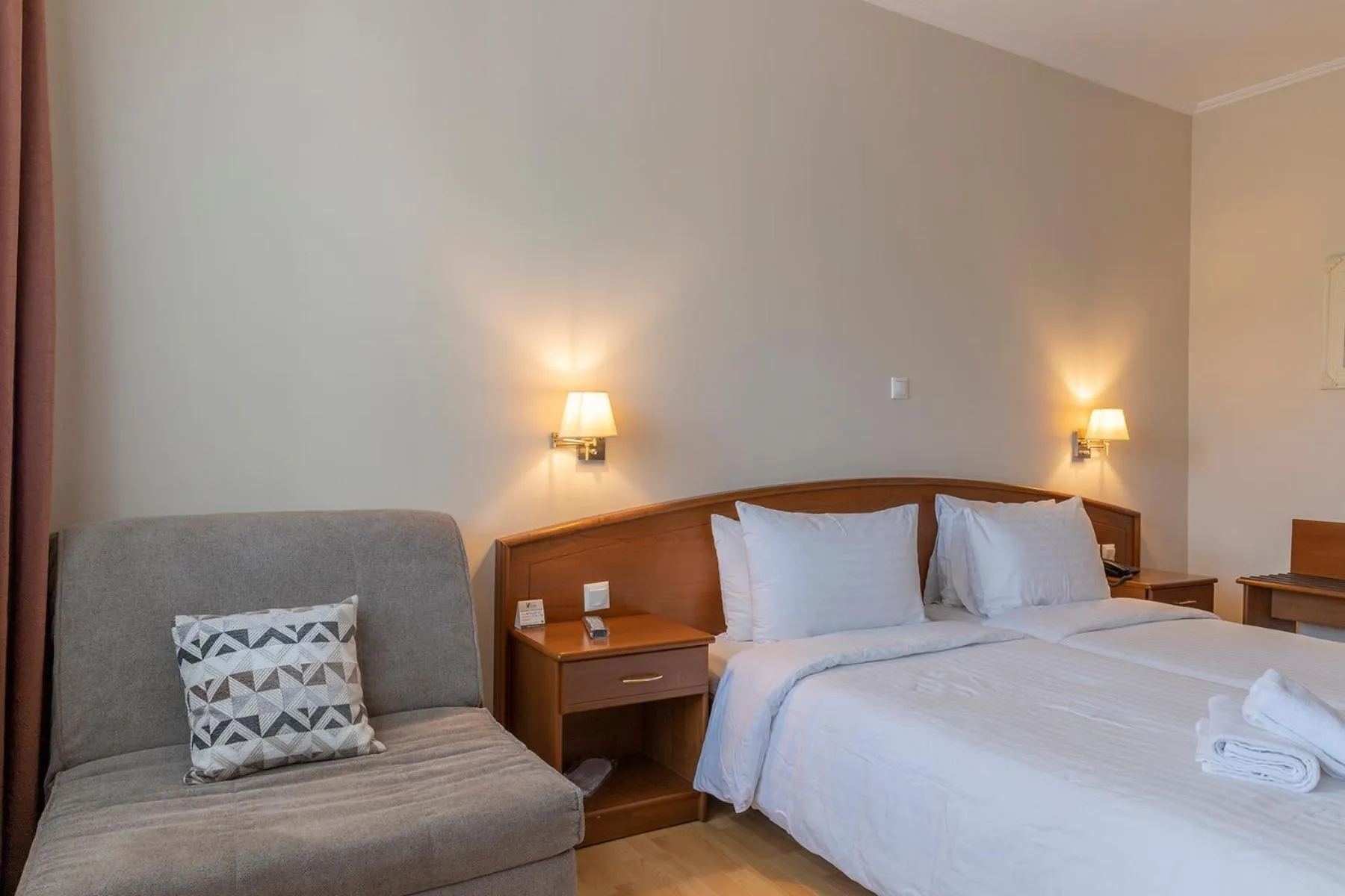 Bed in Xenios Dias Boutique Hotel