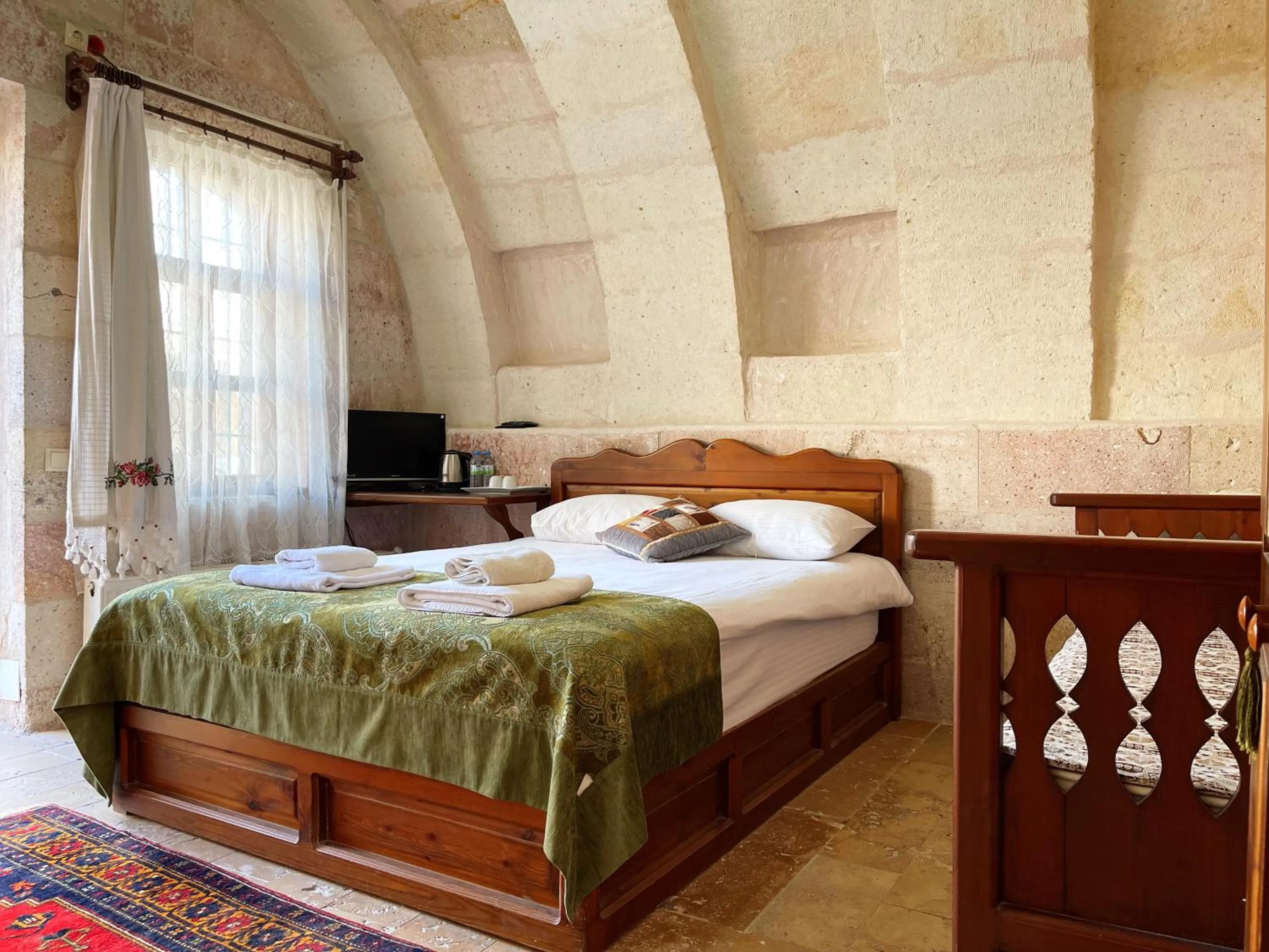 Bed in Gedik Cave Hotel