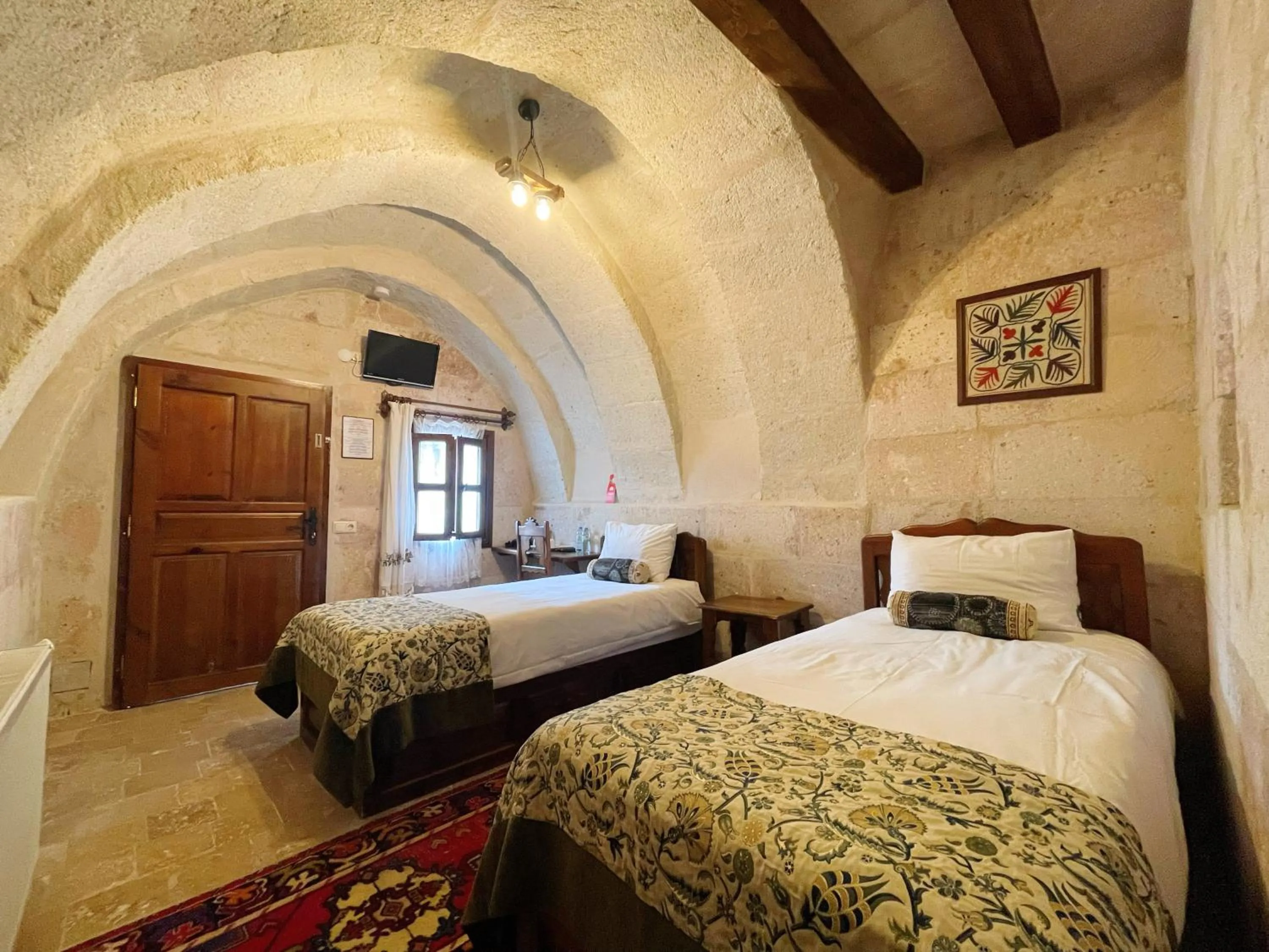 Bed in Gedik Cave Hotel