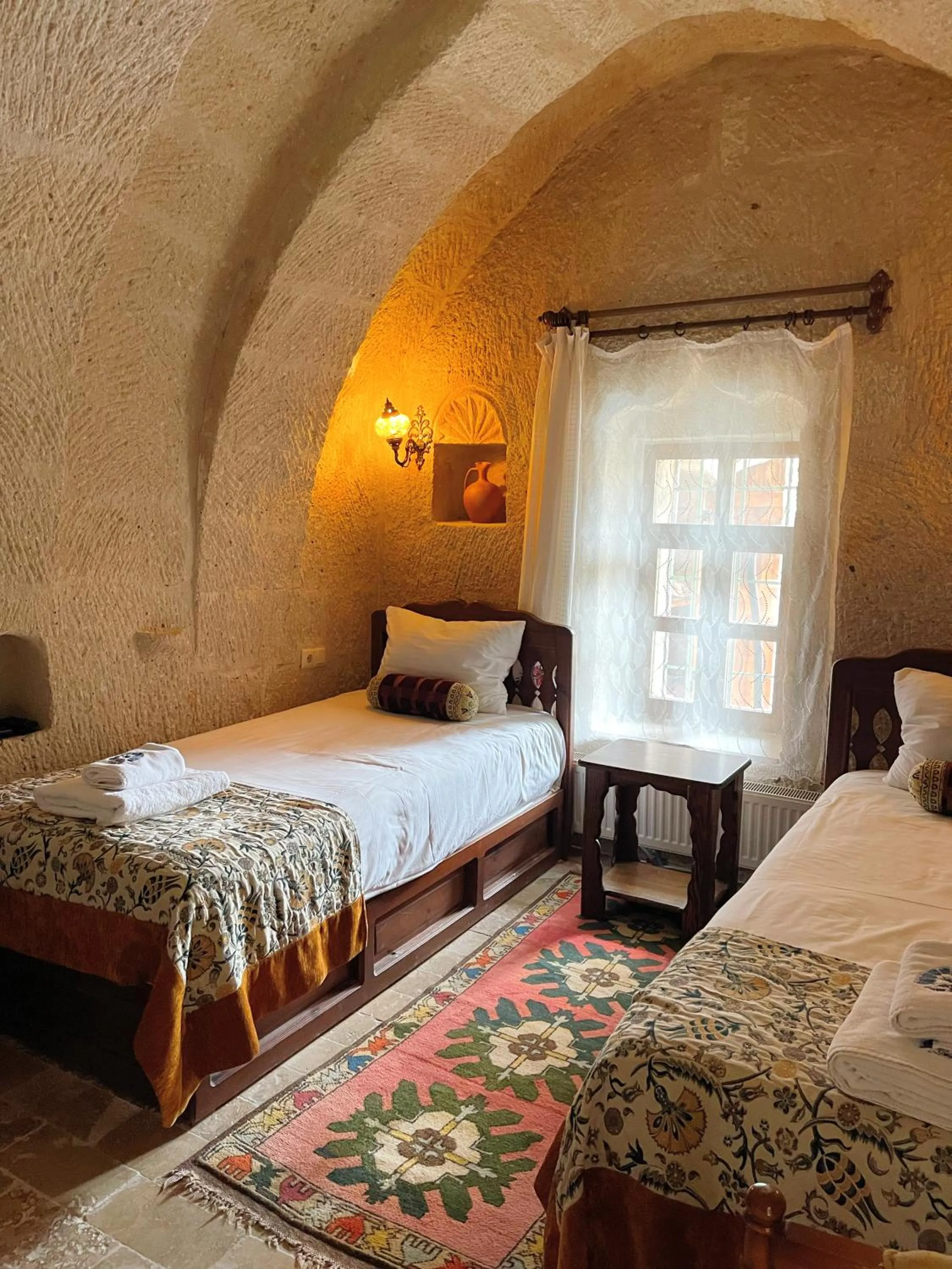 Bed in Gedik Cave Hotel