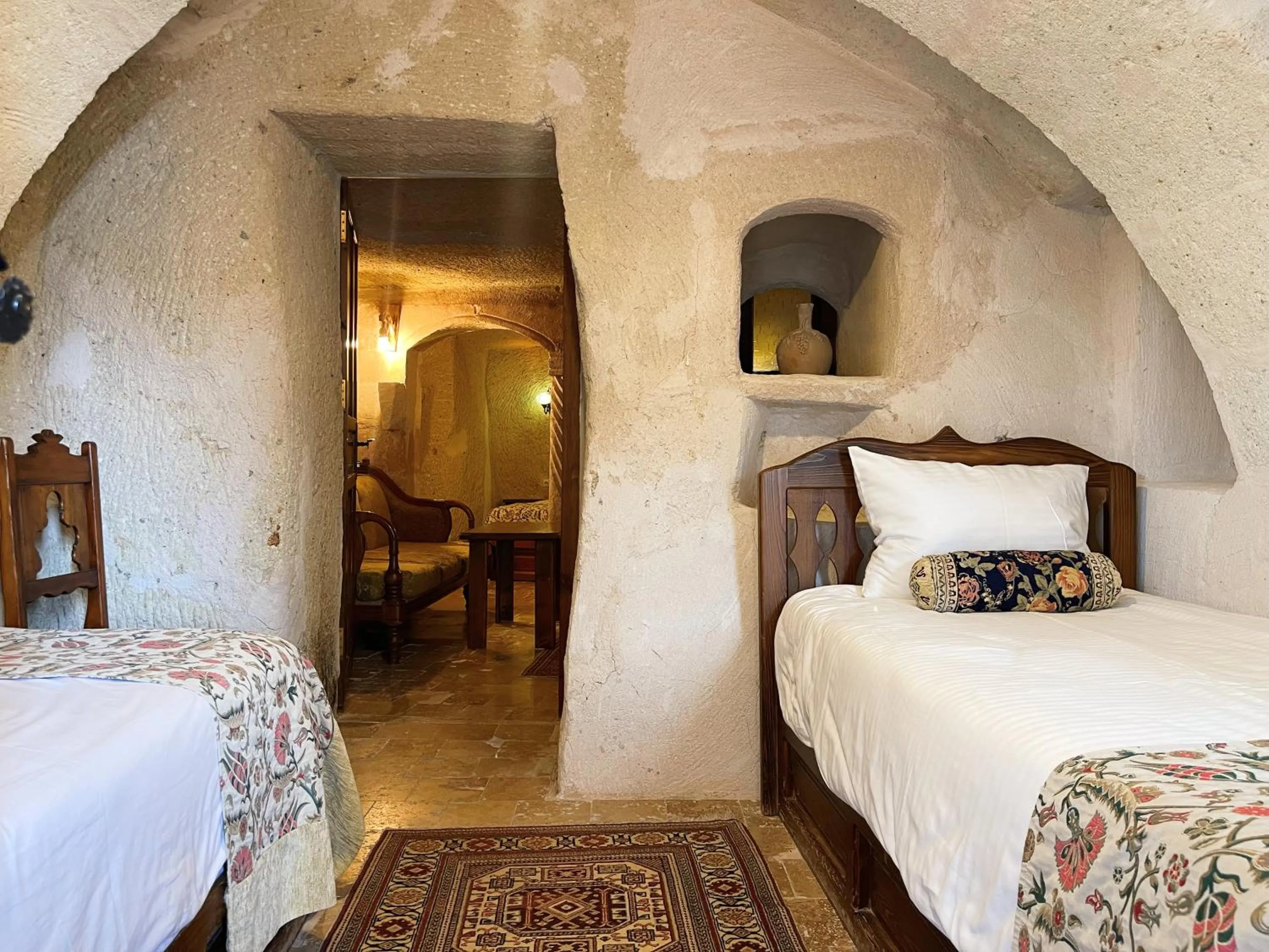 Bed in Gedik Cave Hotel