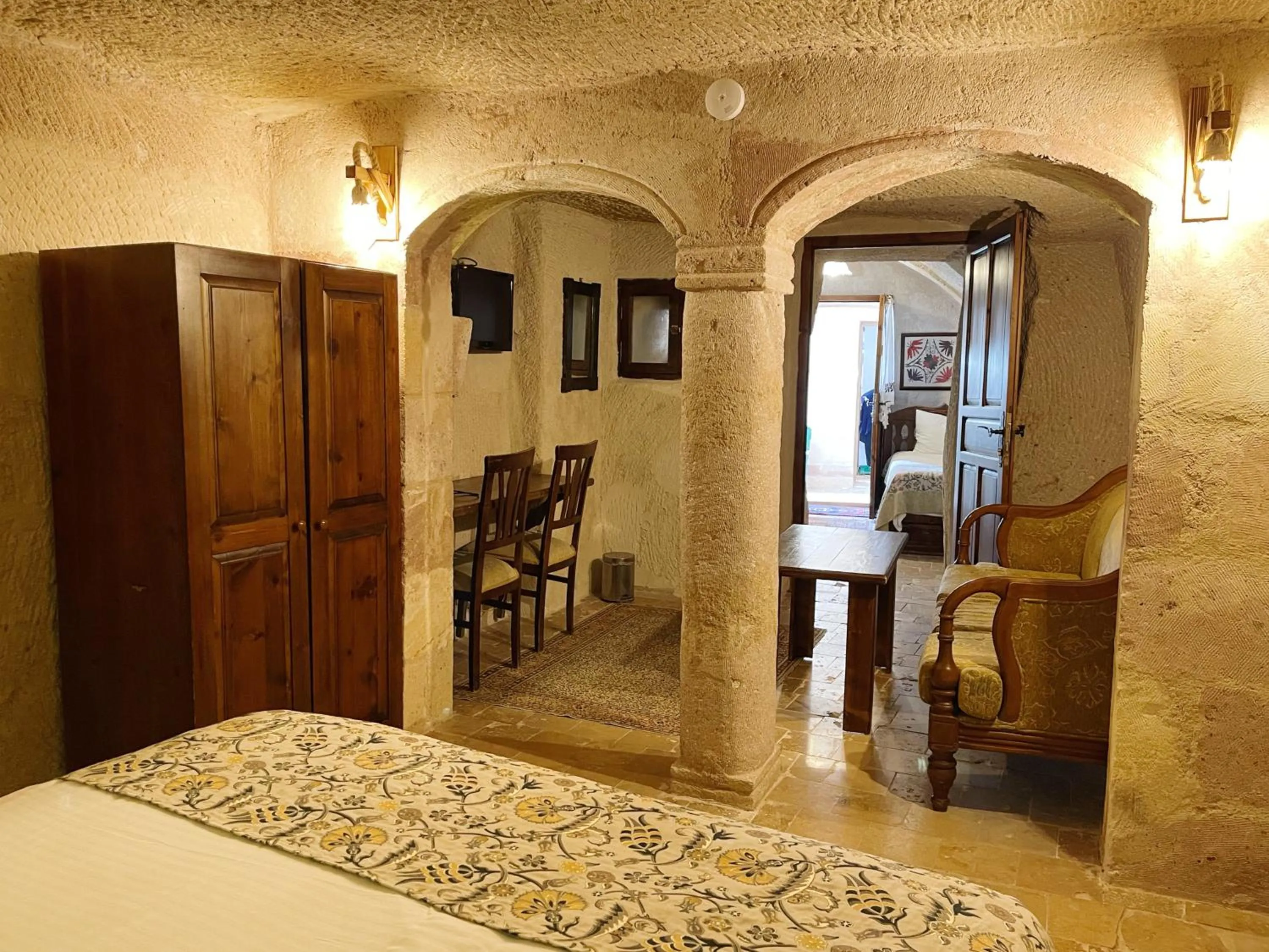 Bed in Gedik Cave Hotel