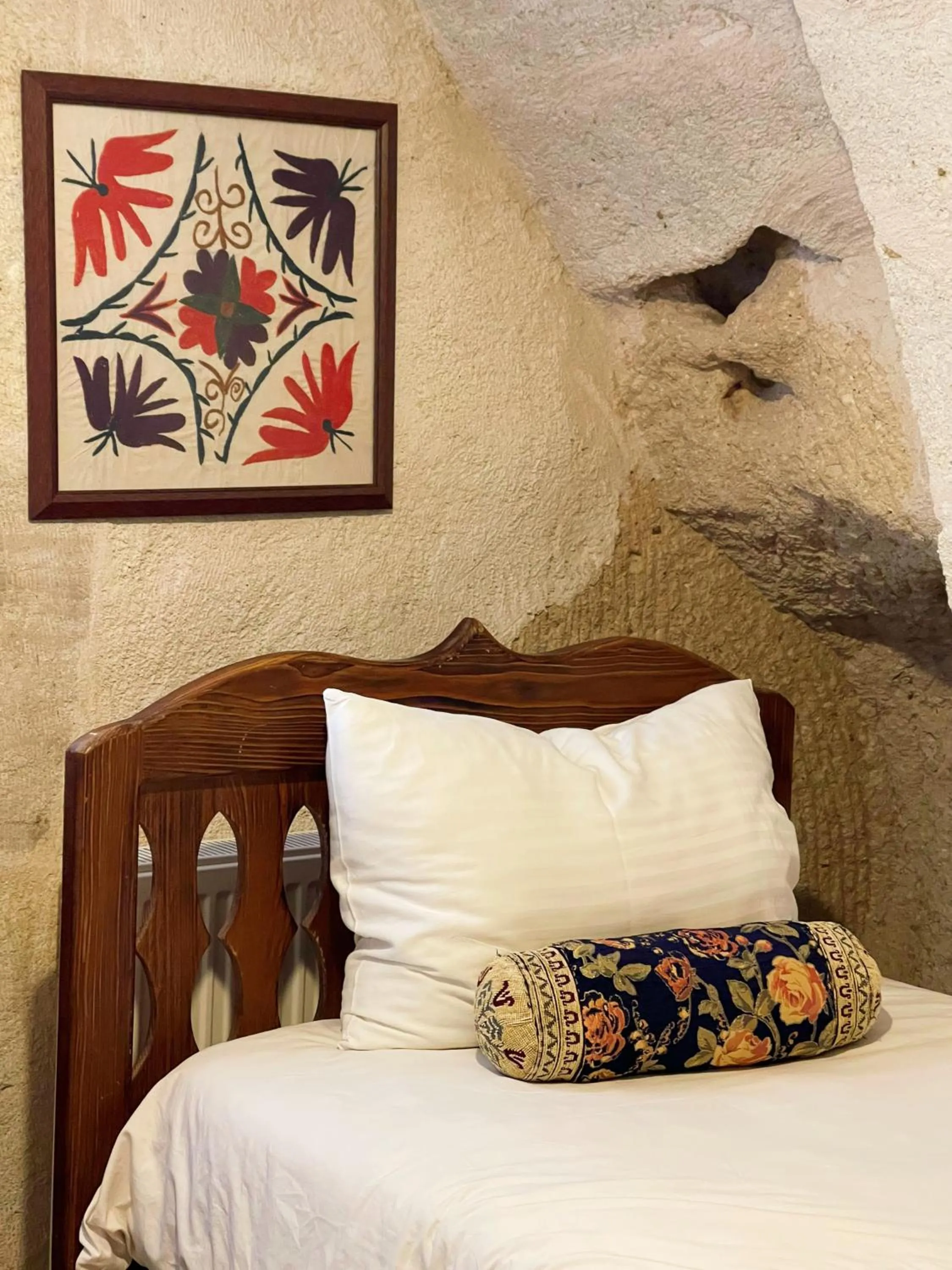 Bed in Gedik Cave Hotel