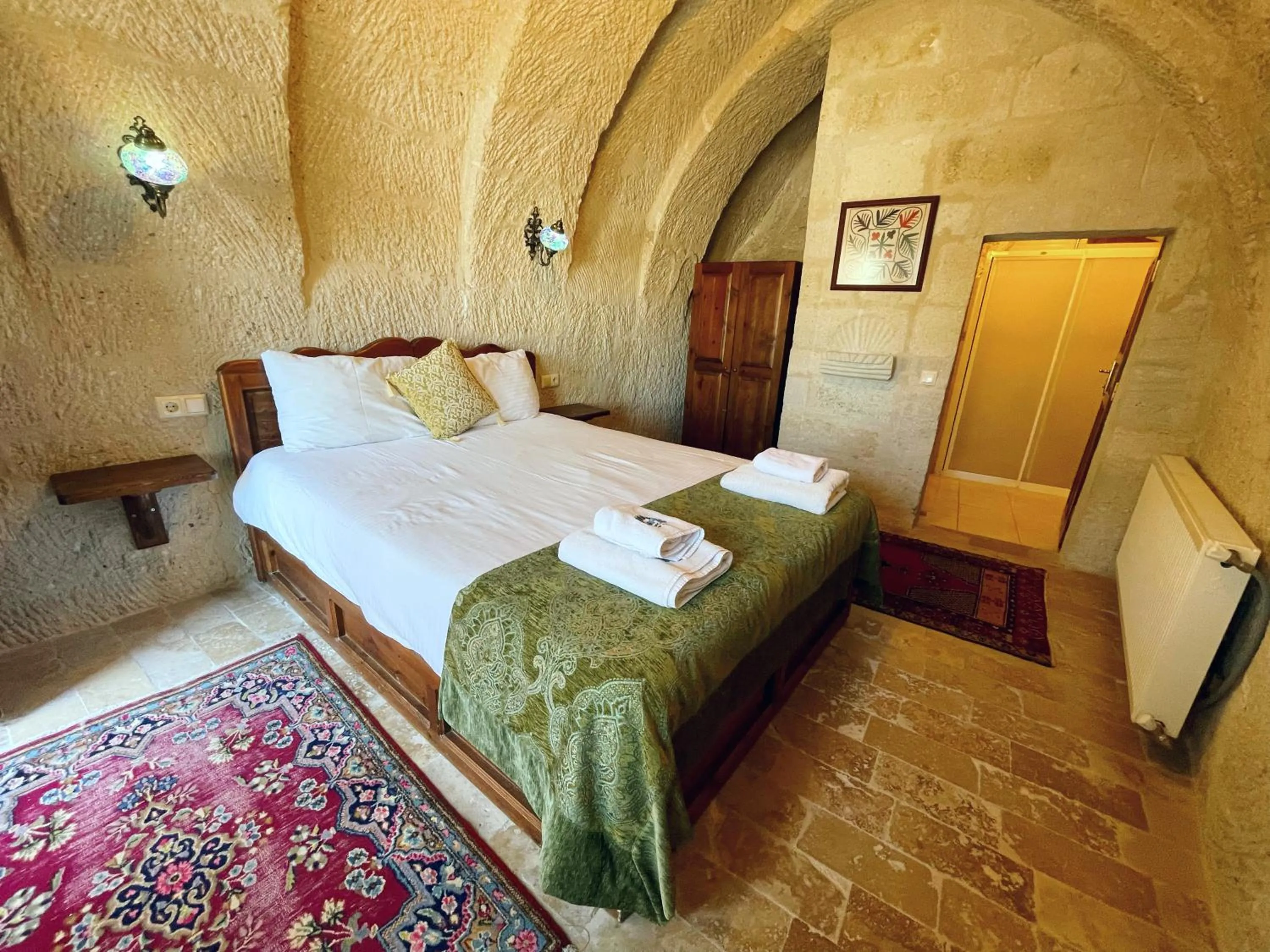 Bed in Gedik Cave Hotel