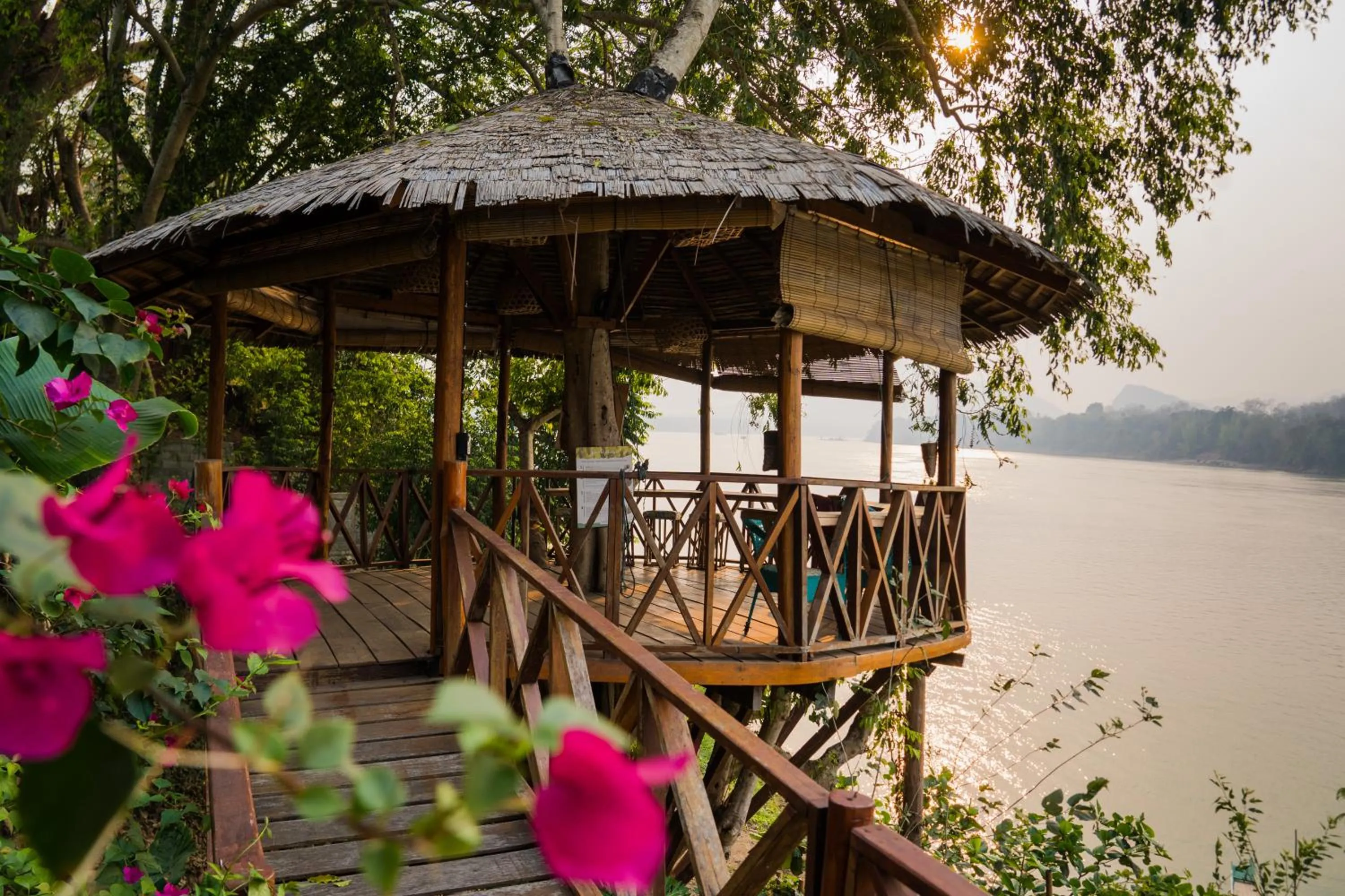 Garden in Ock Pop Tok Mekong Villa