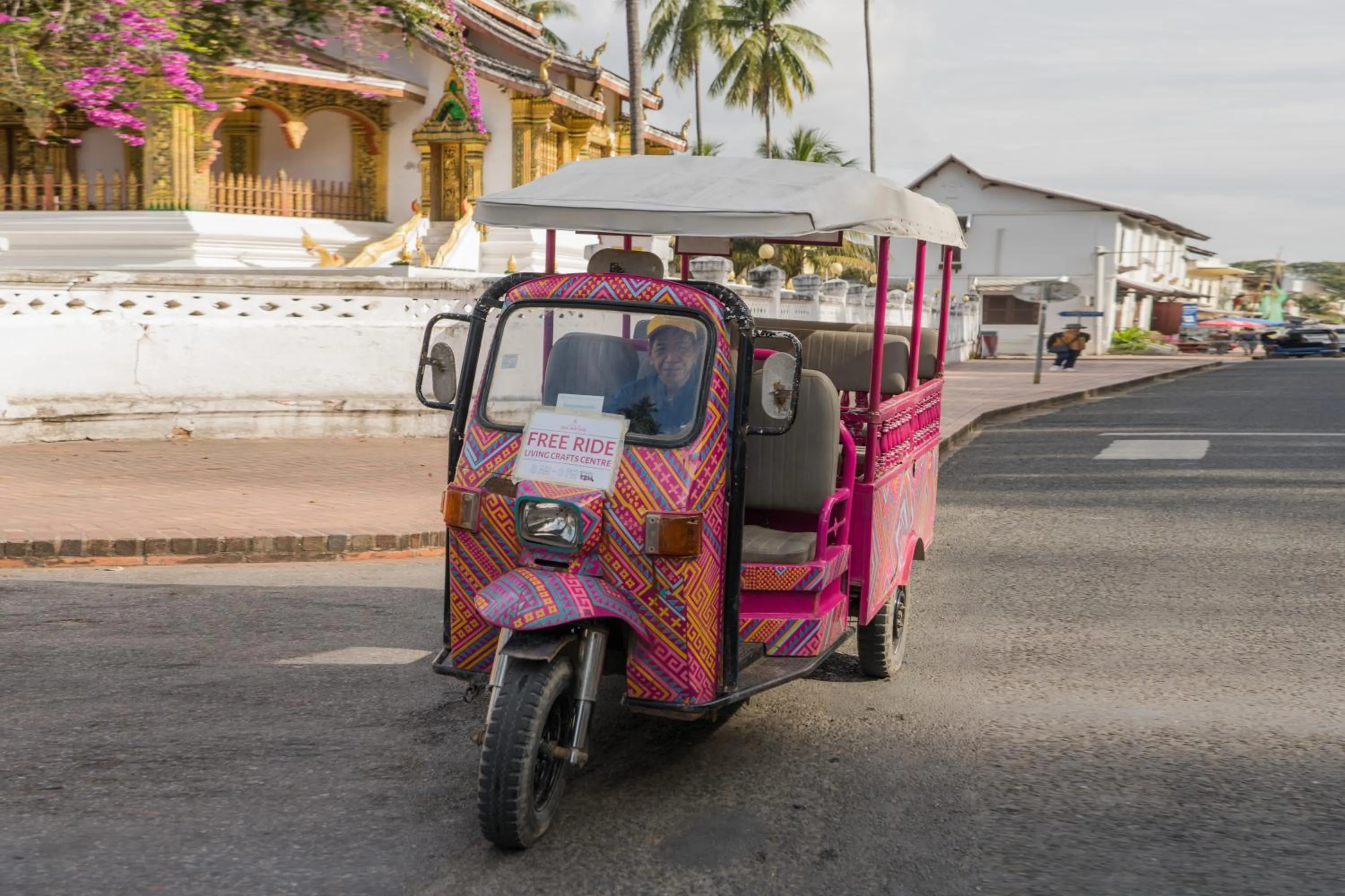 Street view in Ock Pop Tok Mekong Villa