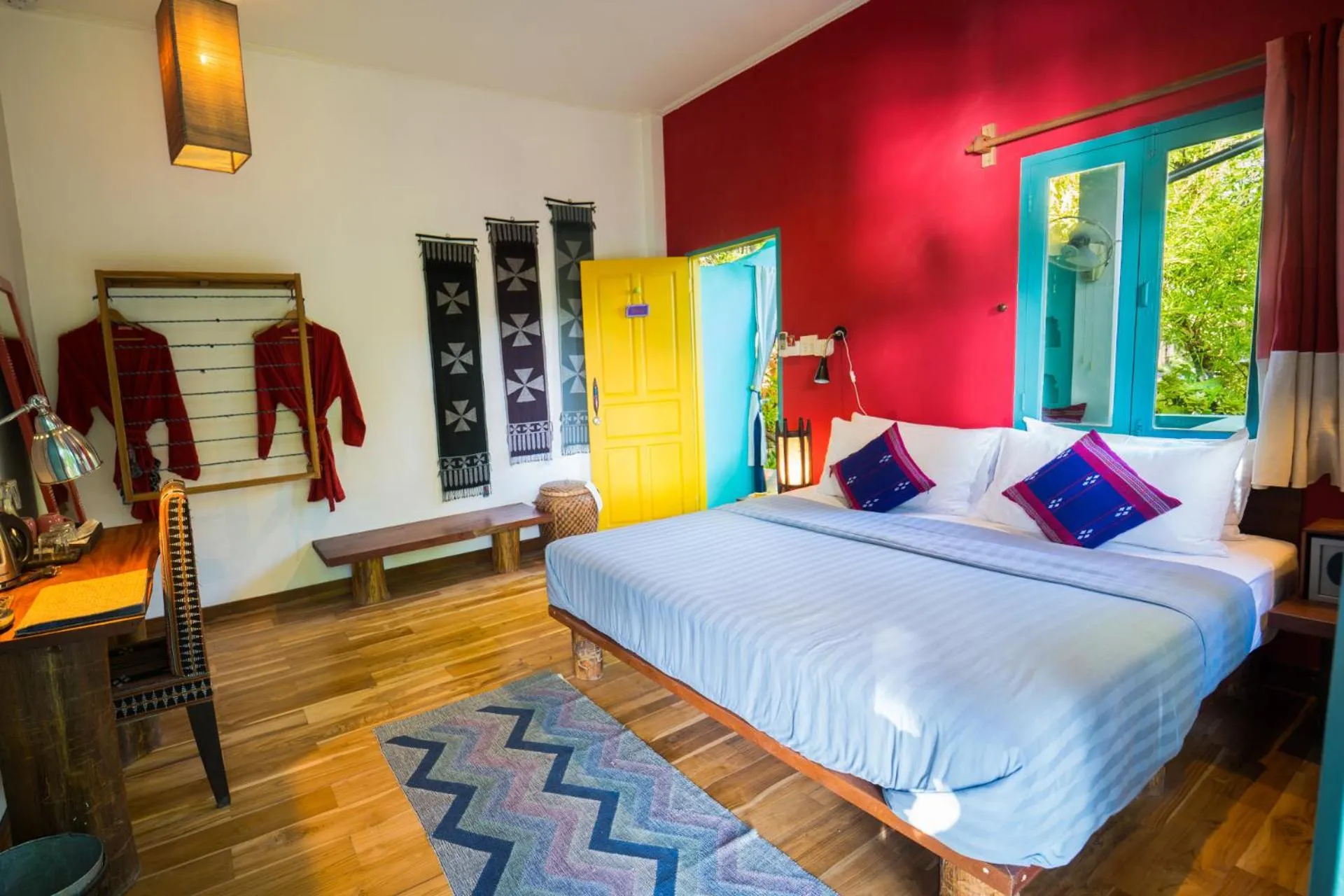 Bedroom, Bed in Ock Pop Tok Mekong Villa