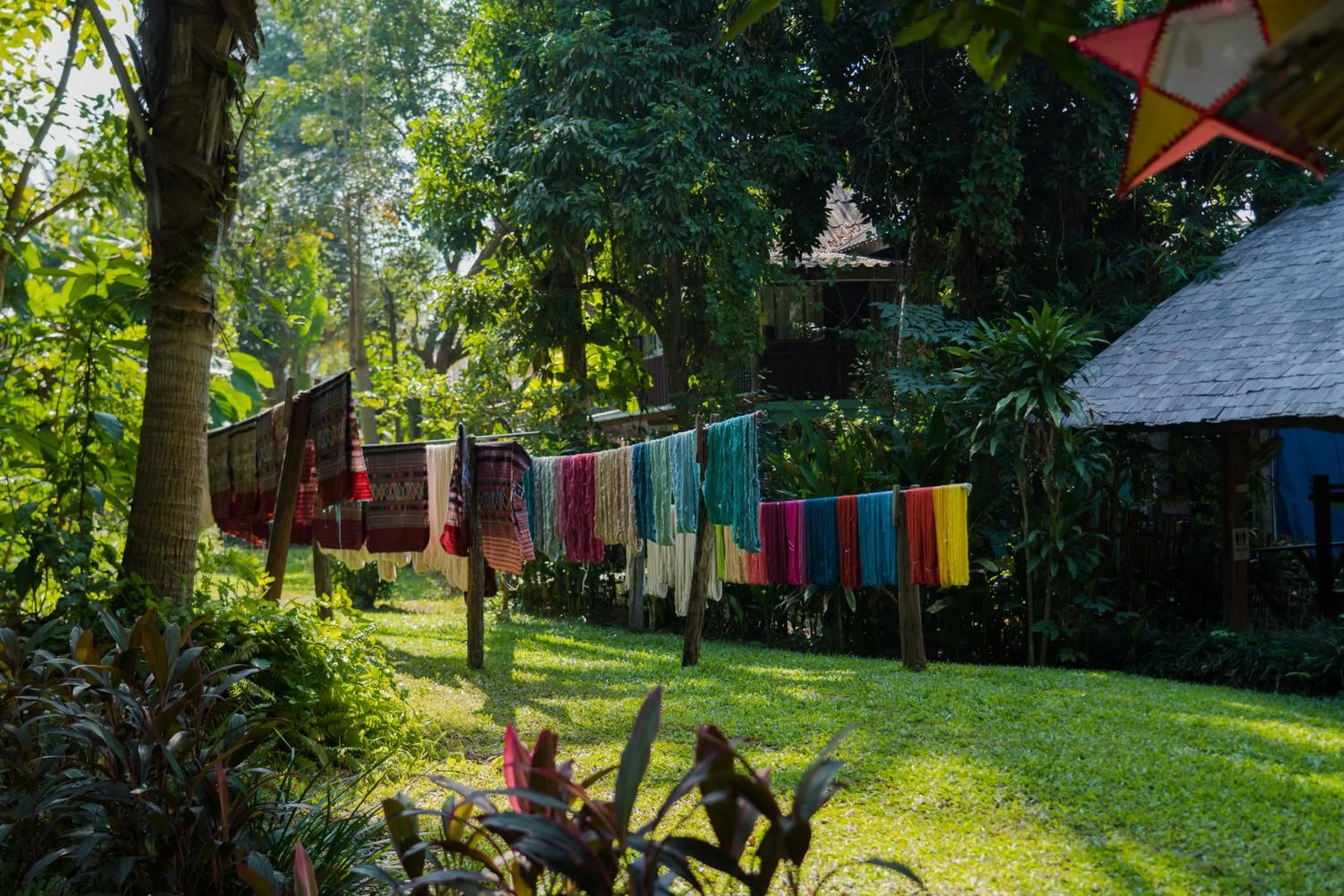 Garden in Ock Pop Tok Mekong Villa