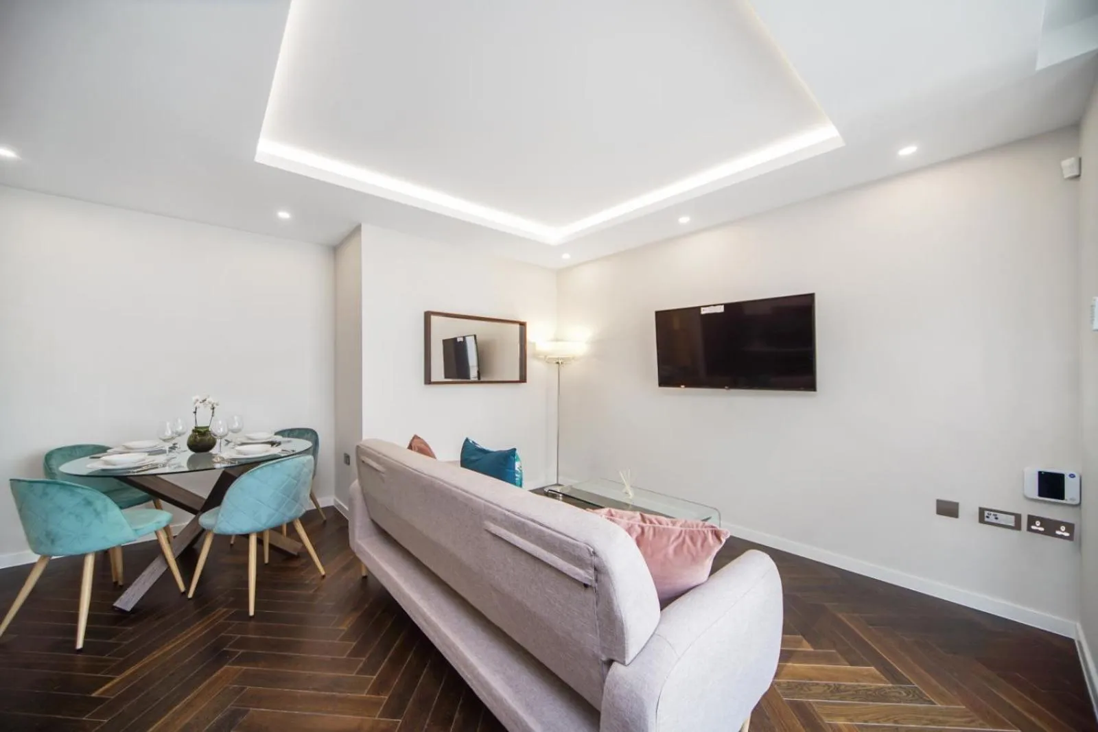 Living room in Lux Apartments in Fulham
