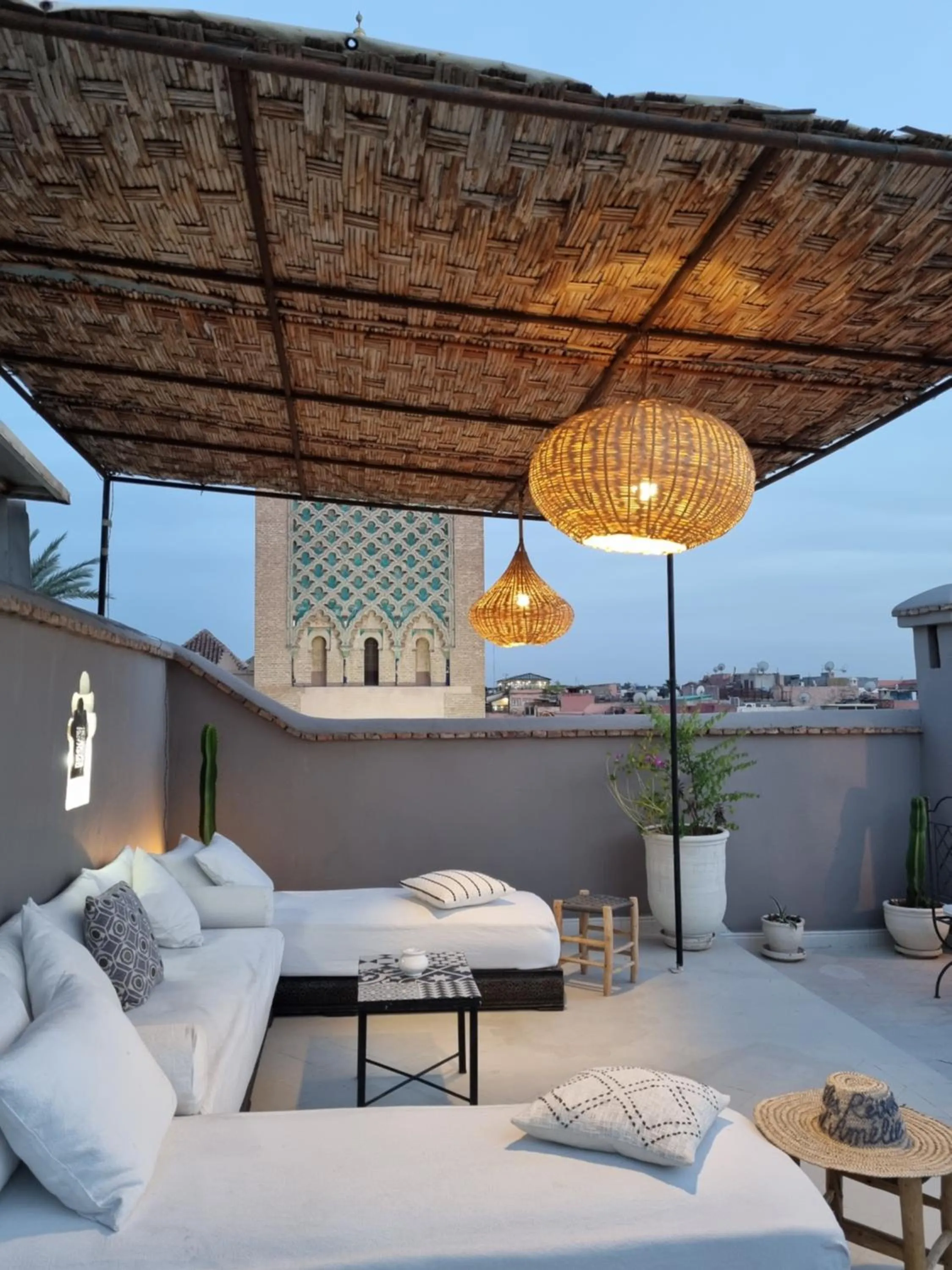 Patio, Bed in Riad les Rêves d'Amélie