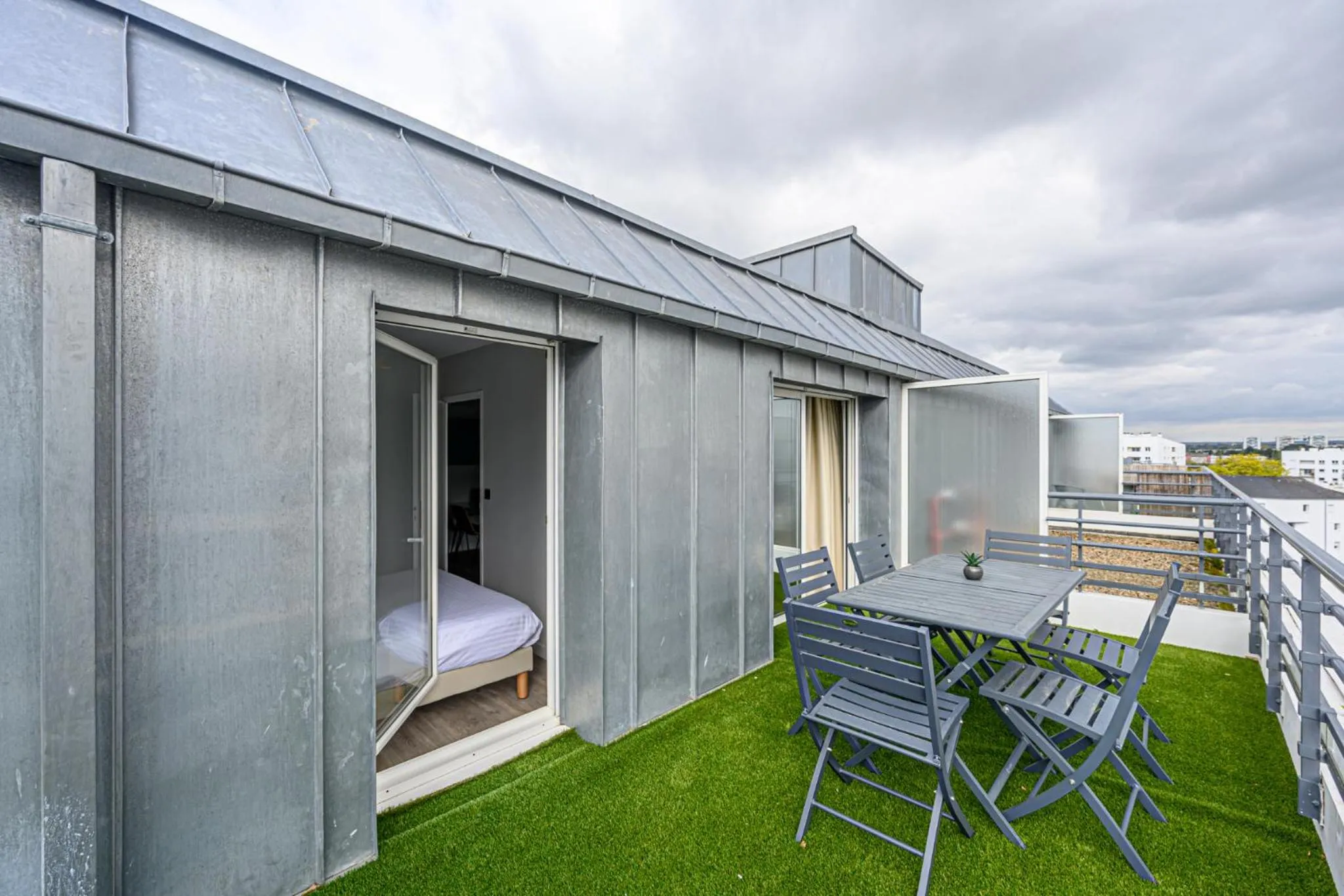 Balcony/Terrace in Appart Hôtel Le Liberté Vannes Centre-Ville