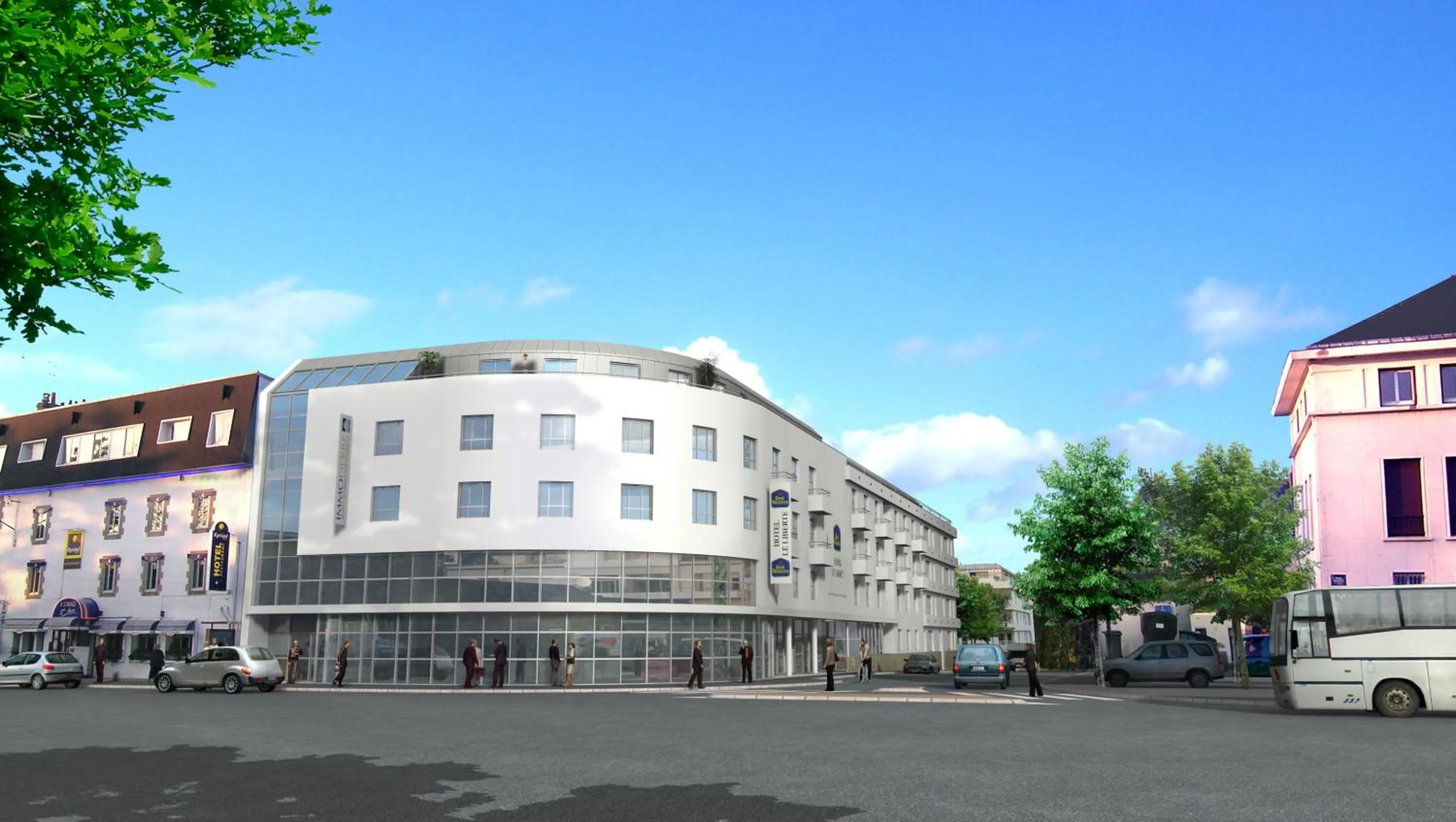 Facade/entrance in Appart Hôtel Le Liberté Vannes Centre-Ville
