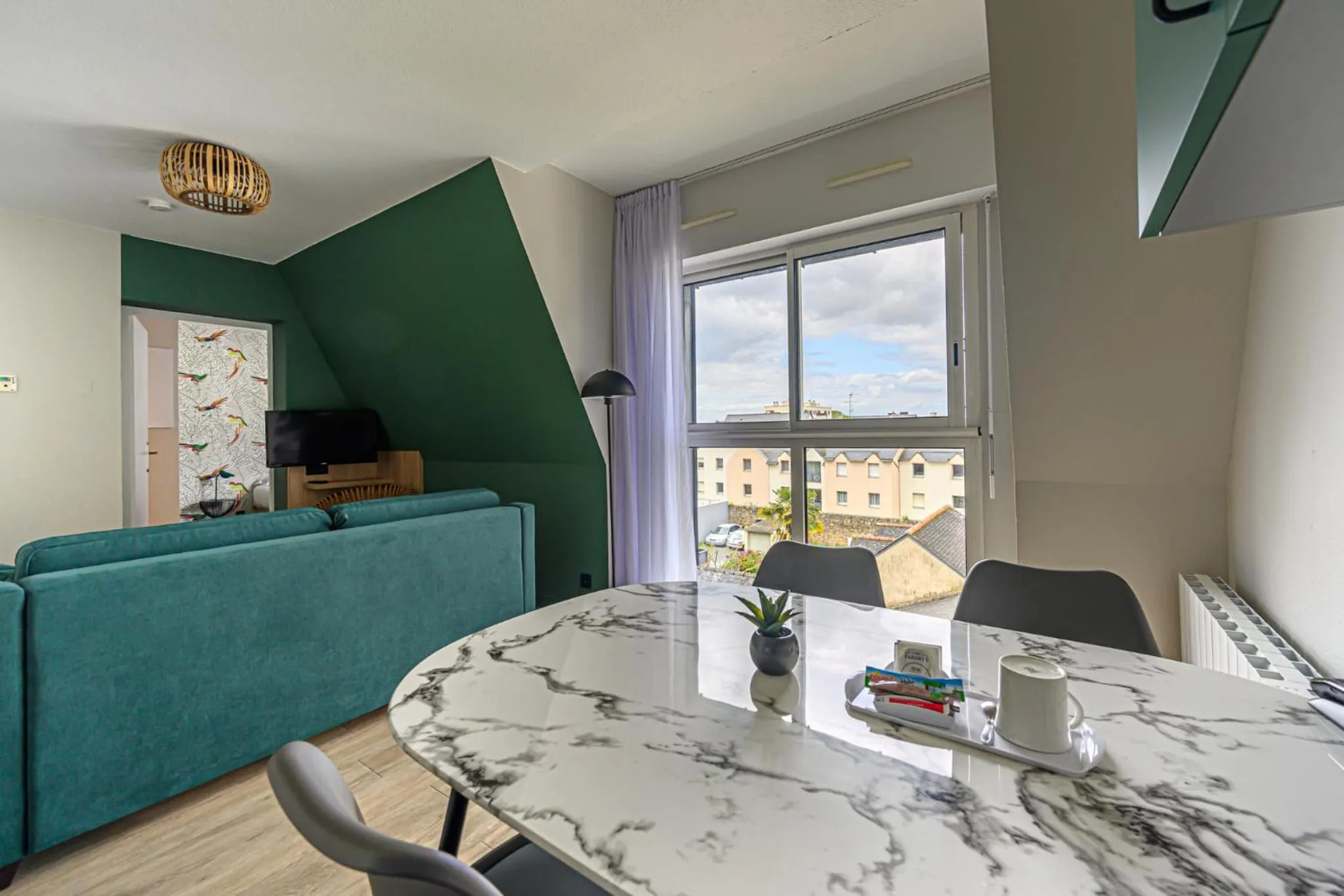 Living room in Appart Hôtel Le Liberté Vannes Centre-Ville