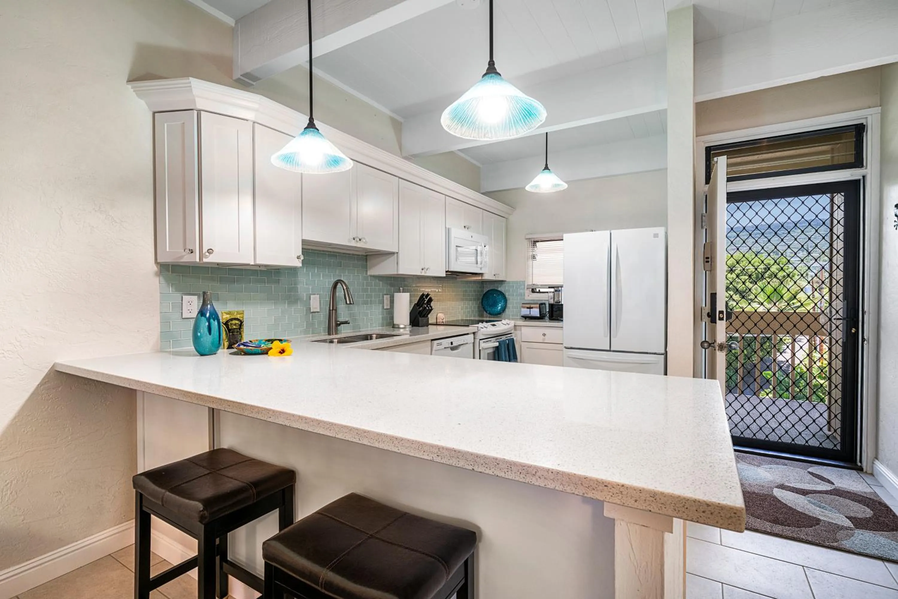 kitchen in Oceanfront Luxury Condo