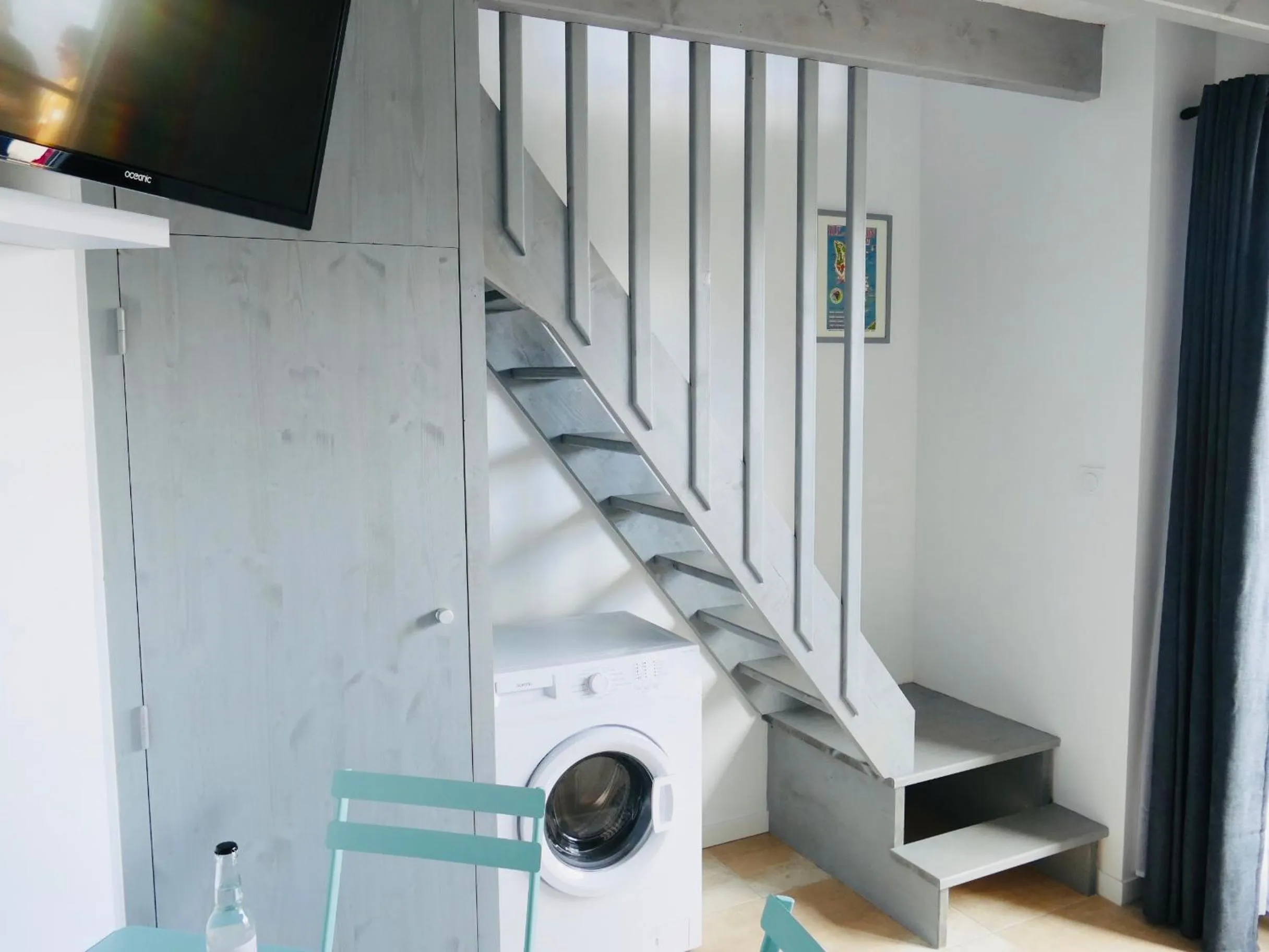 washing machine in Clos des Aigrettes -6 Gîtes de charme et confort à 30m du Port de La Cotinière