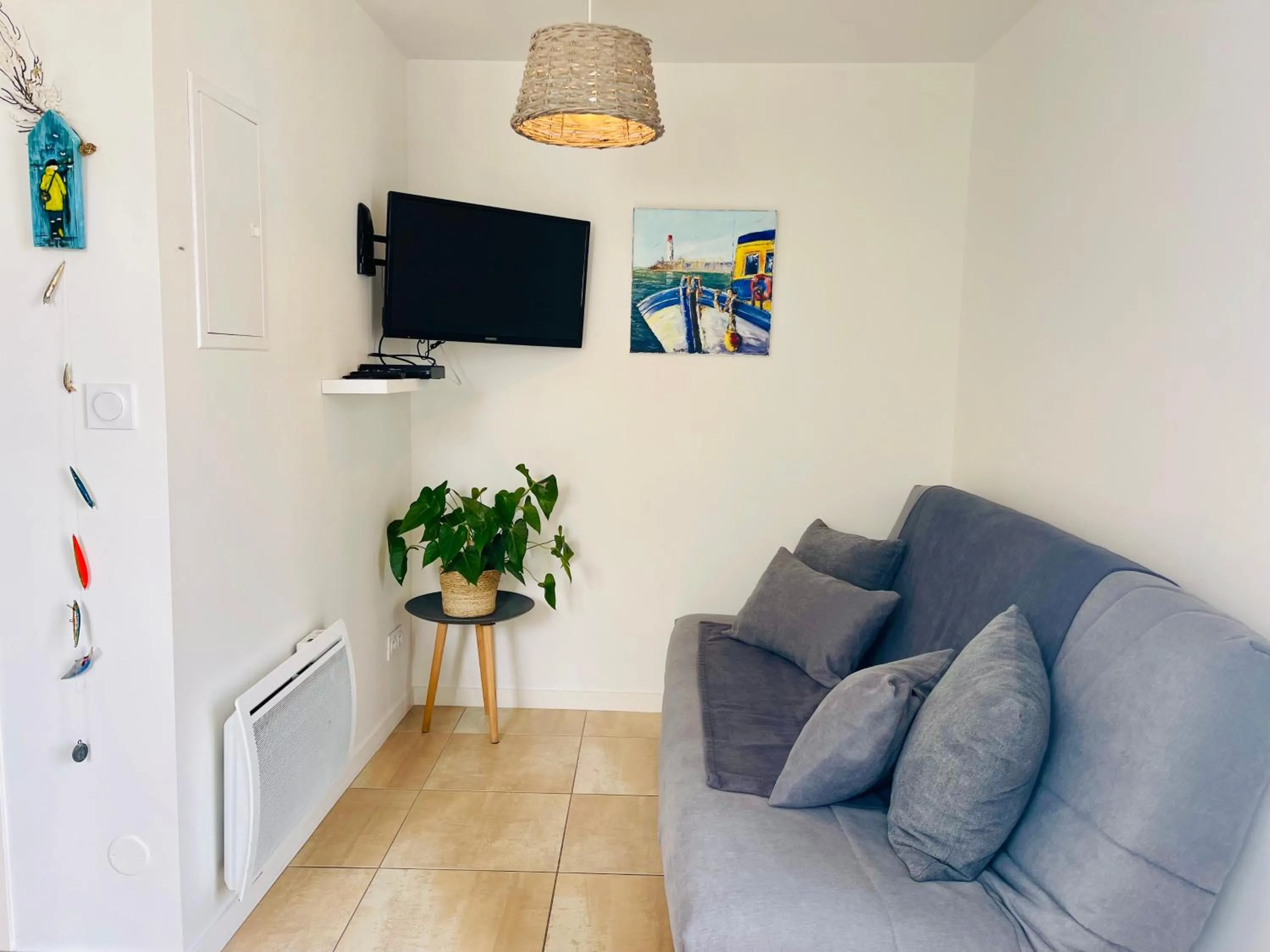 Living room in Clos des Aigrettes -6 Gîtes de charme et confort à 30m du Port de La Cotinière