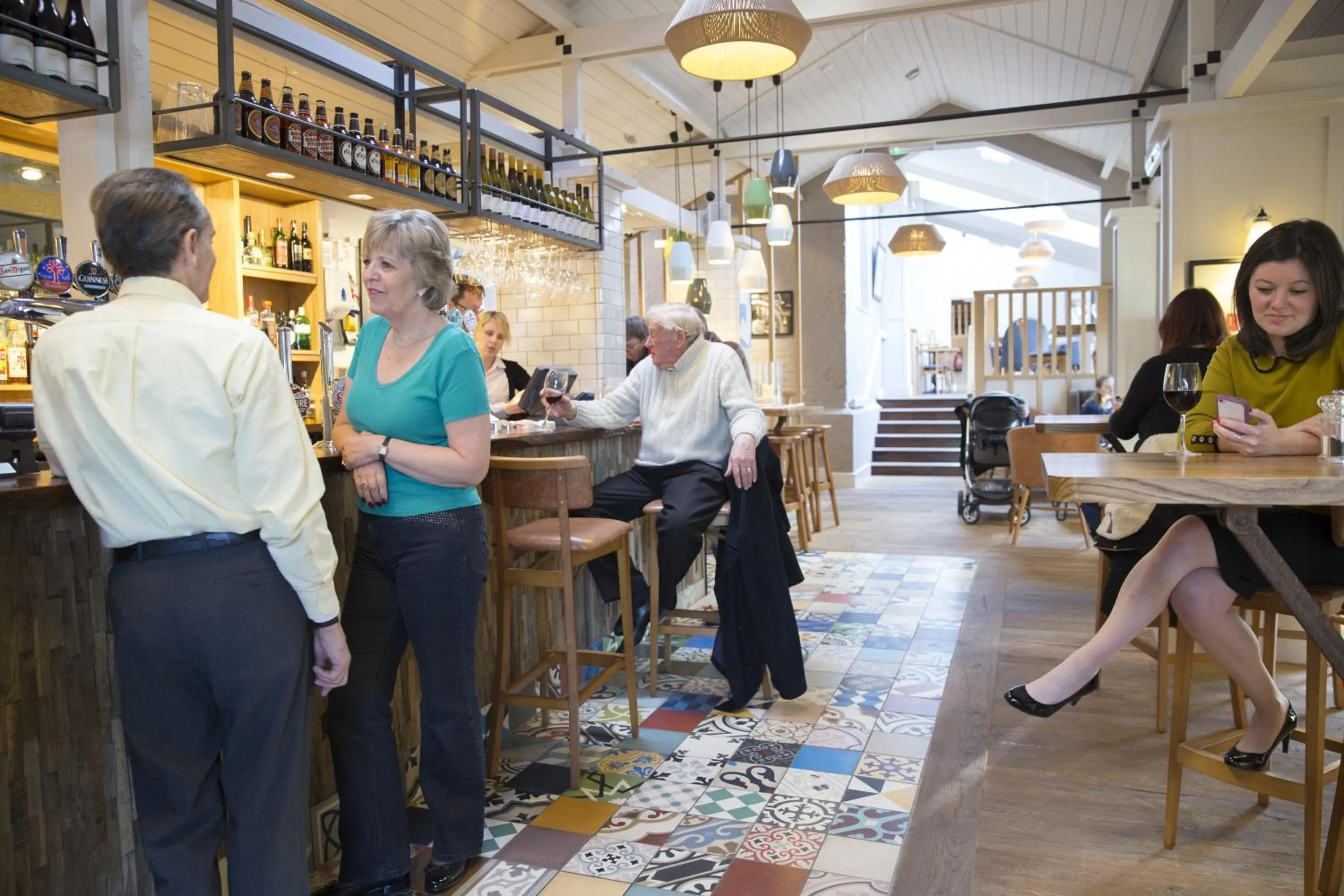 Lounge or bar in The Bell Hotel