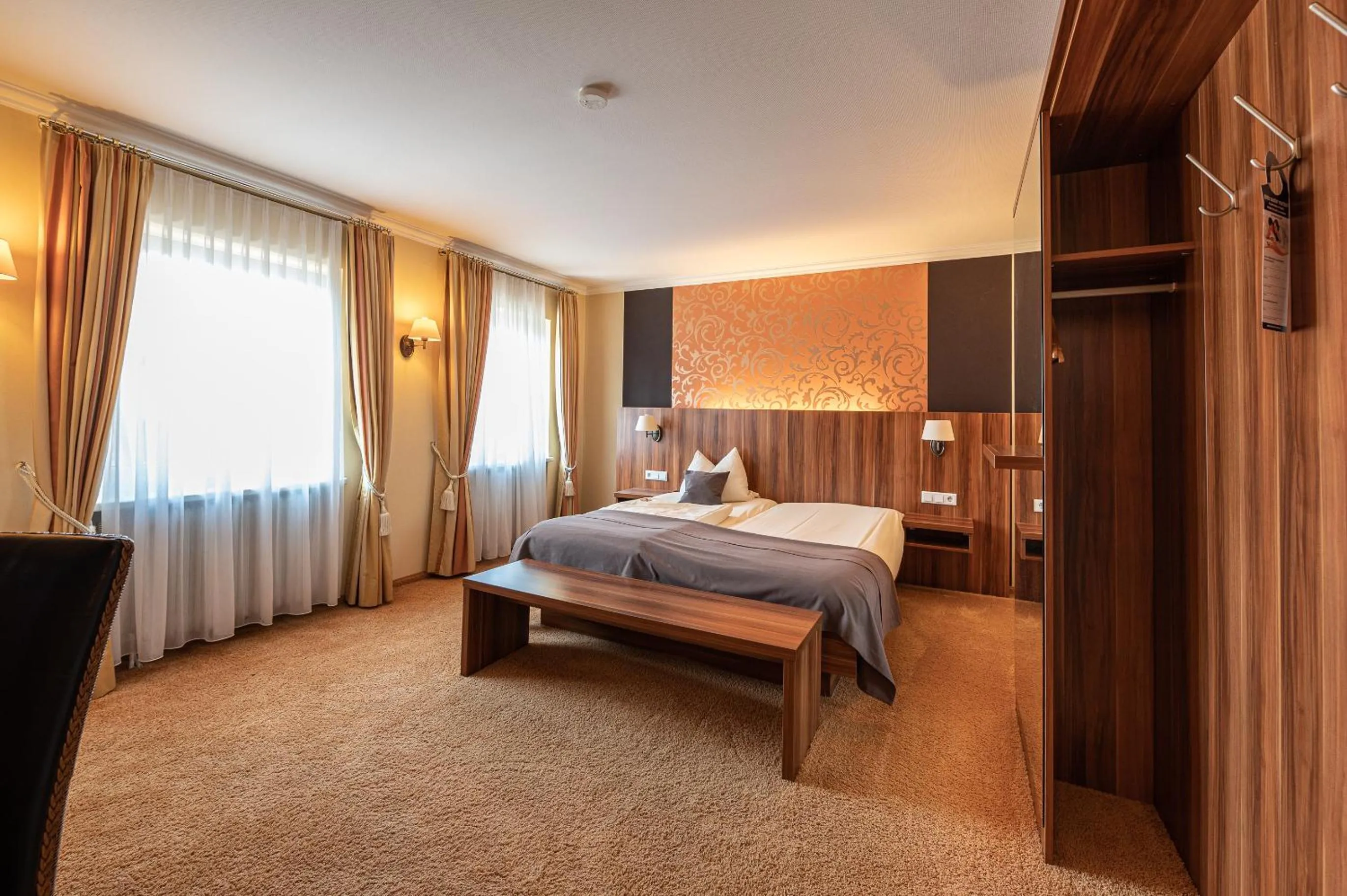 Decorative detail, Bed in Dagstuhler Hof