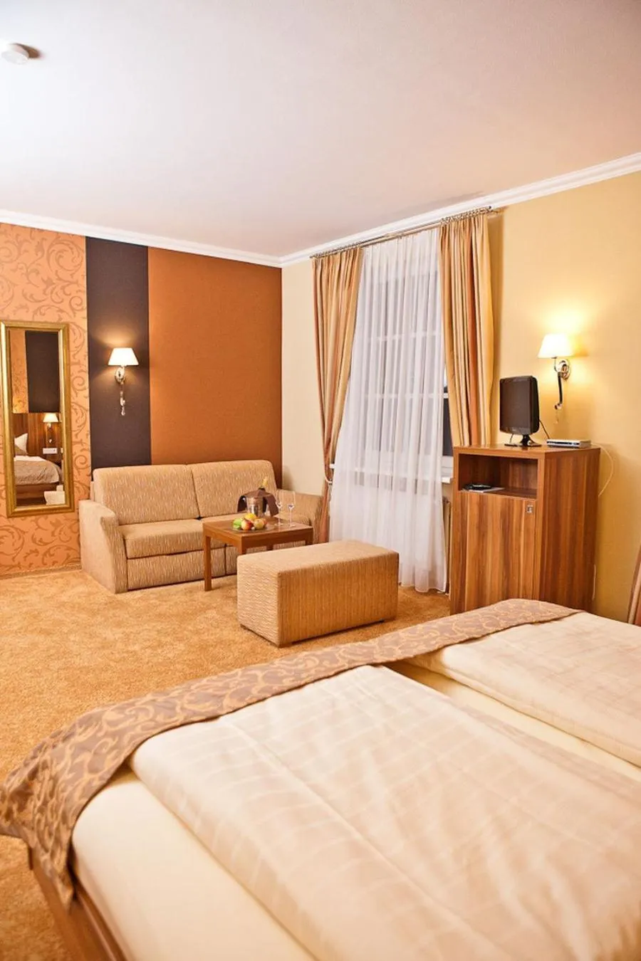 Photo of the whole room, Bed in Dagstuhler Hof