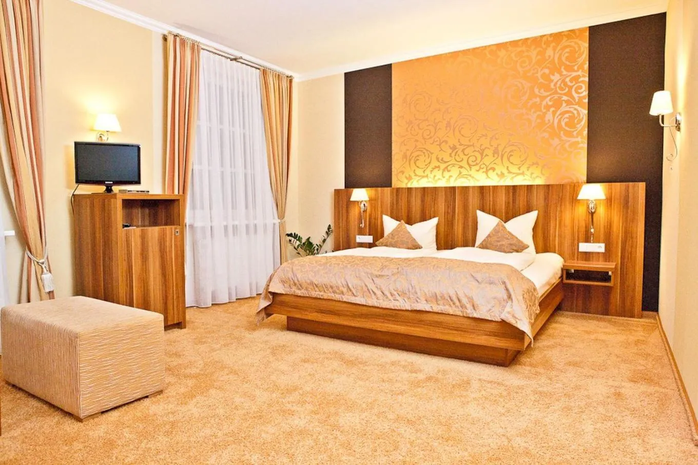 Photo of the whole room, Bed in Dagstuhler Hof