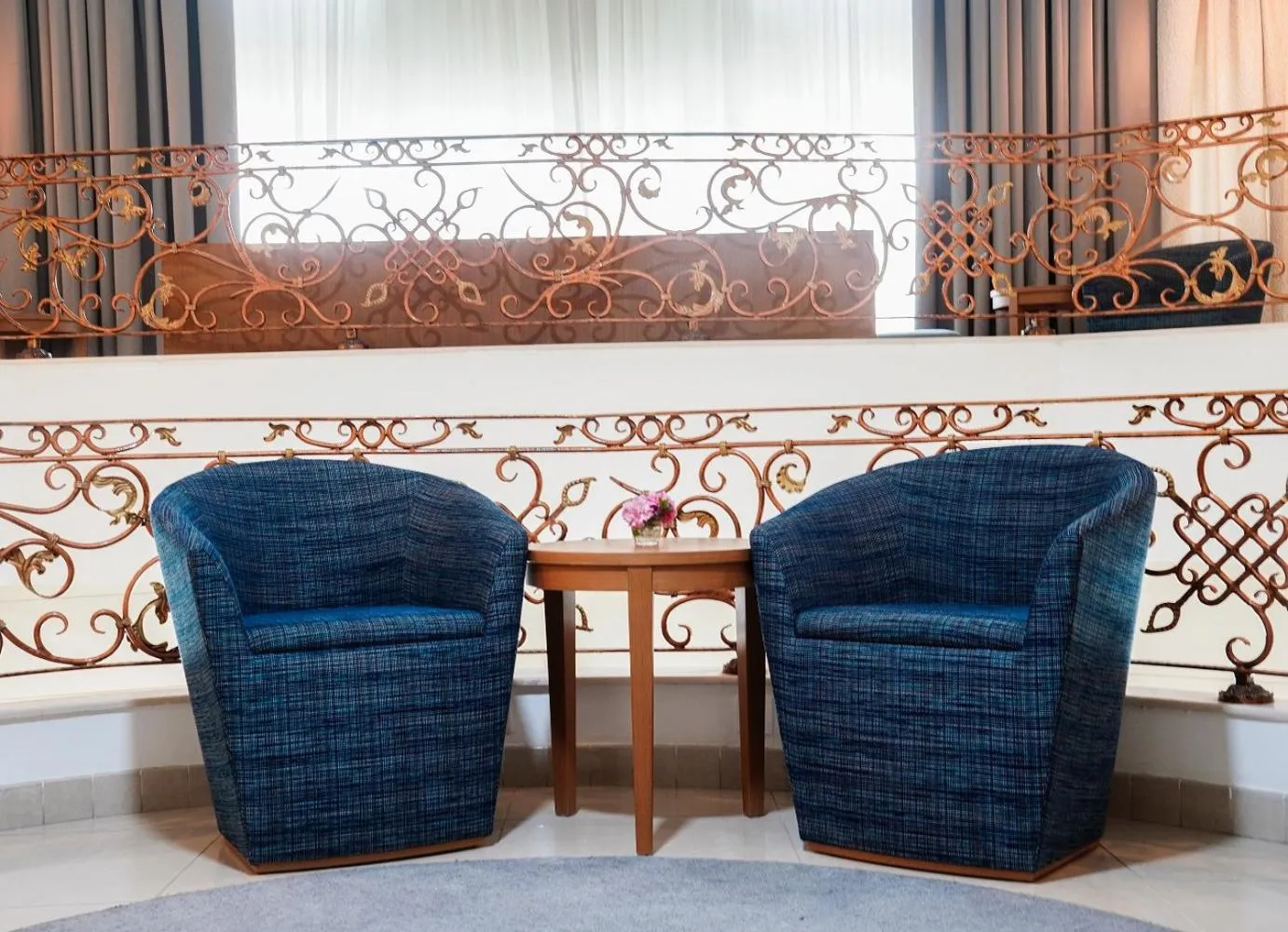 Seating area in Roda Al Murooj Residences