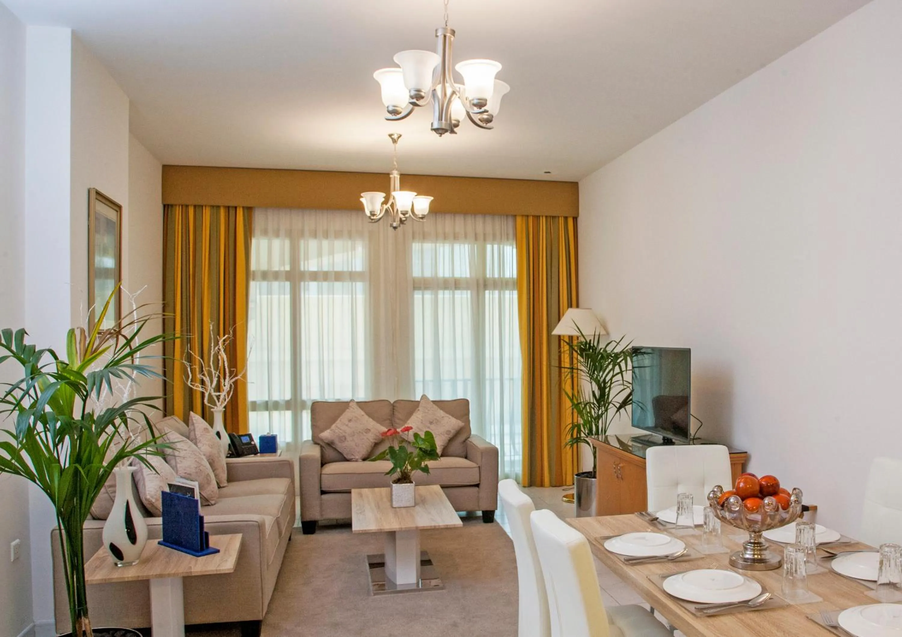 Living room in Roda Al Murooj Residences