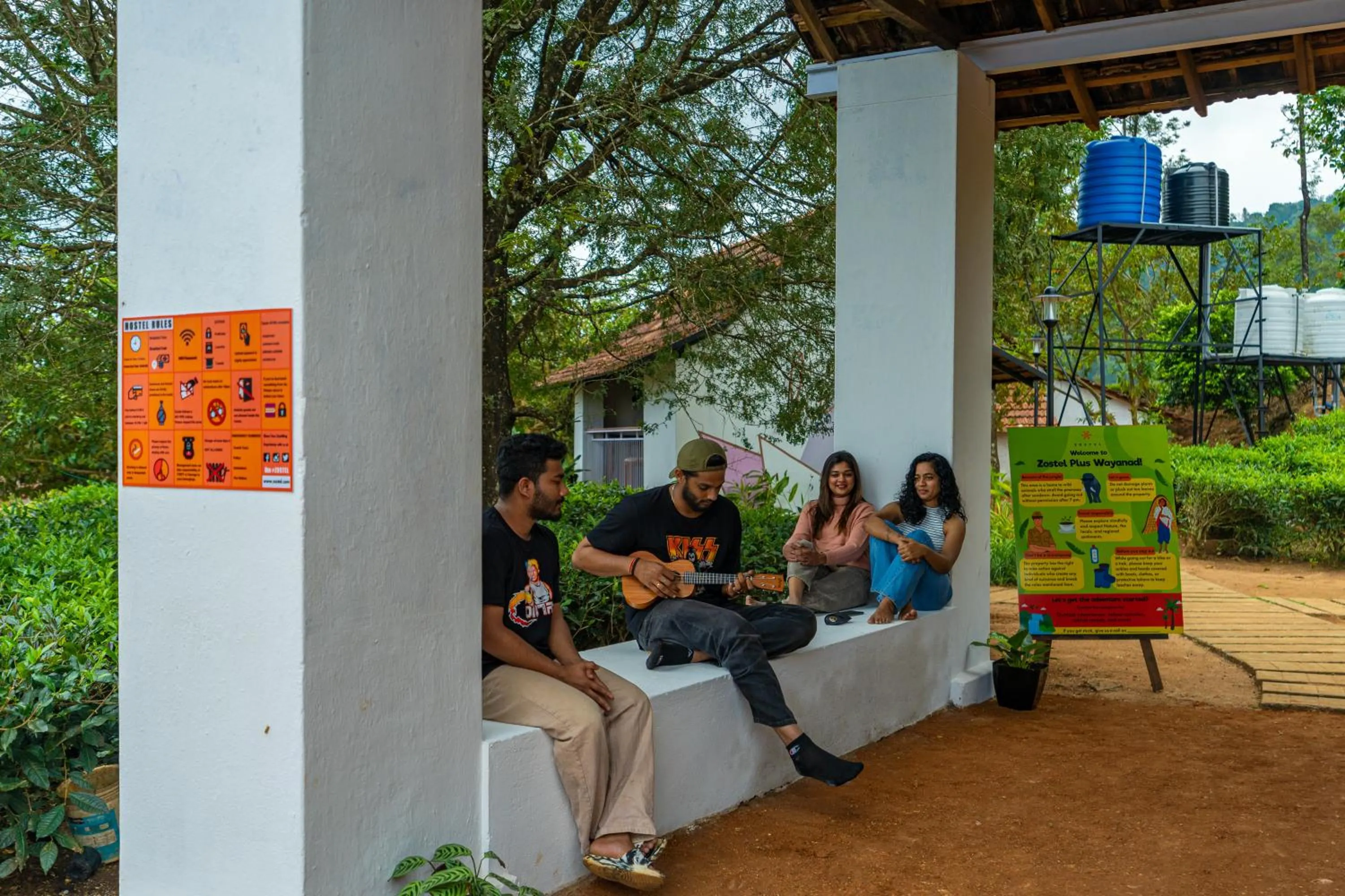 People in Zostel Plus Wayanad