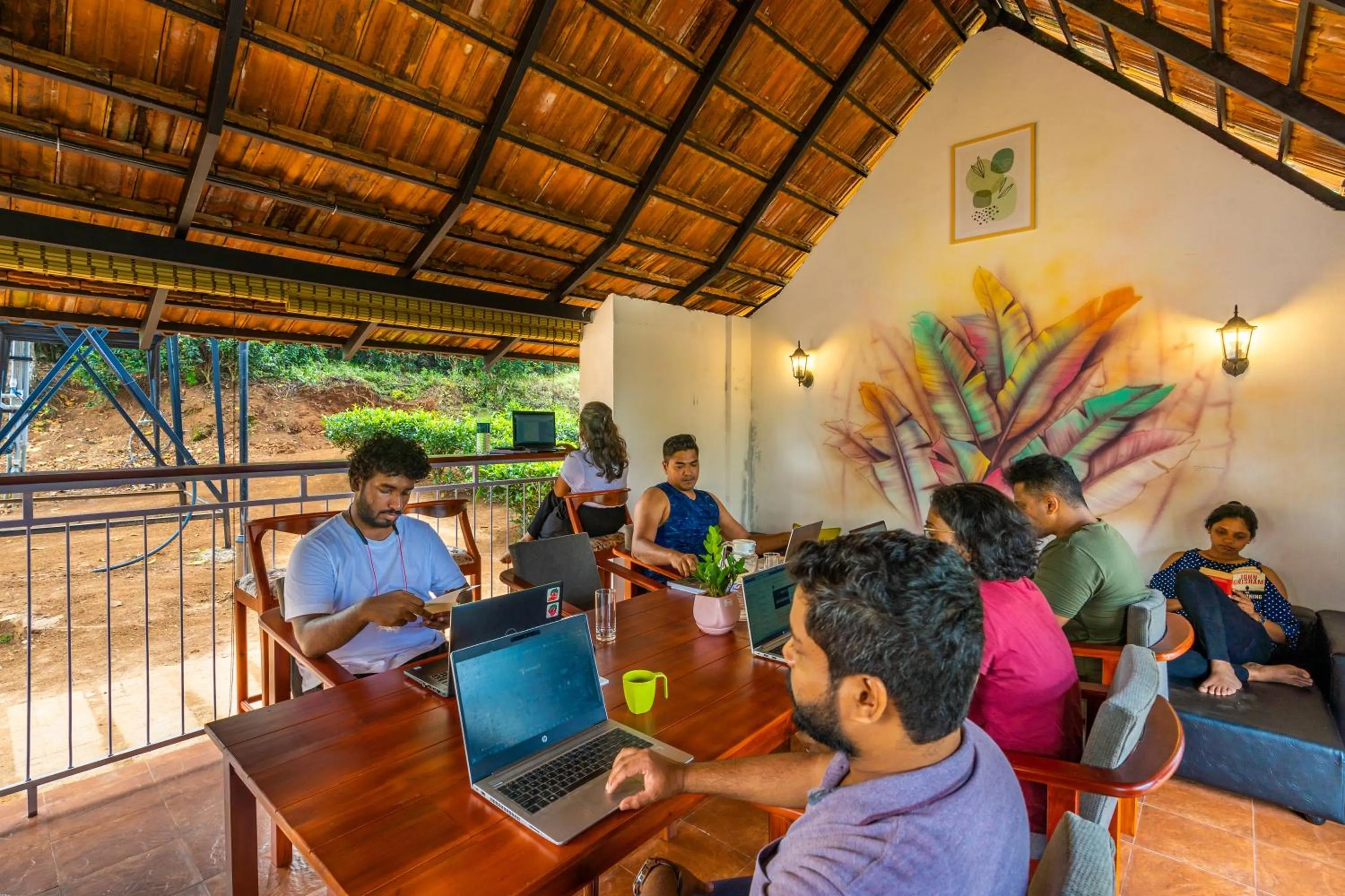 Patio in Zostel Plus Wayanad