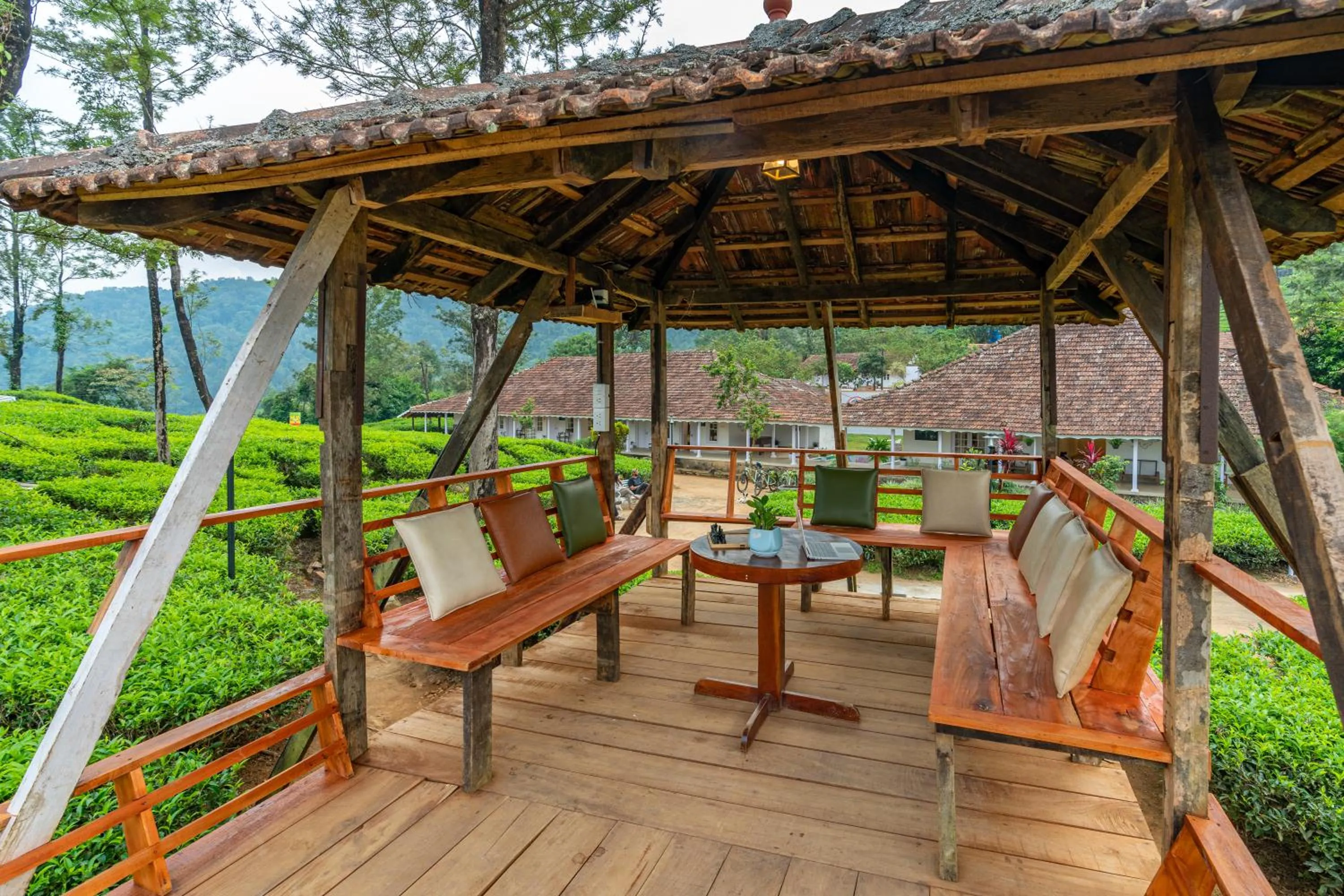 Patio in Zostel Plus Wayanad