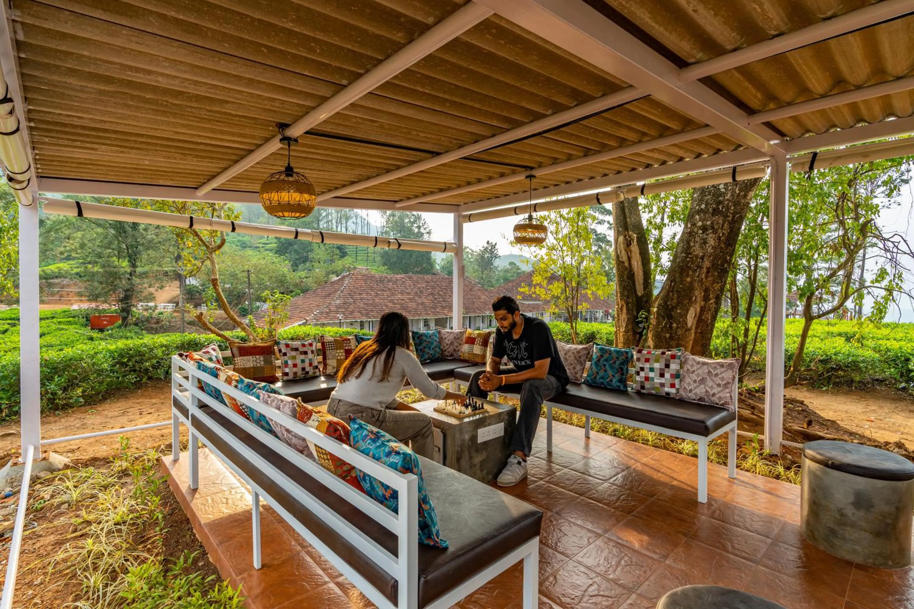 Patio in Zostel Plus Wayanad
