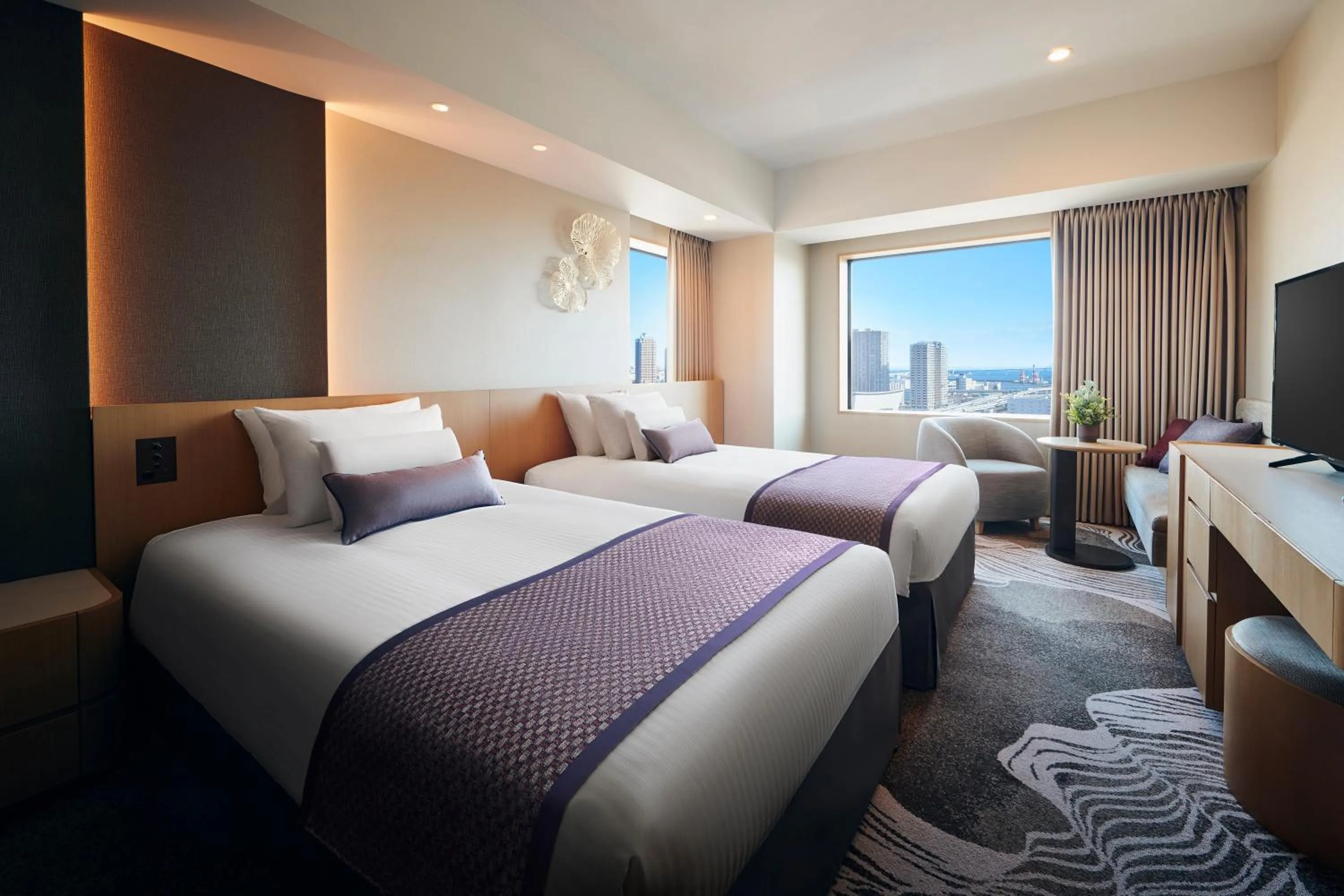 Bed in Hotel JAL City Tokyo Toyosu