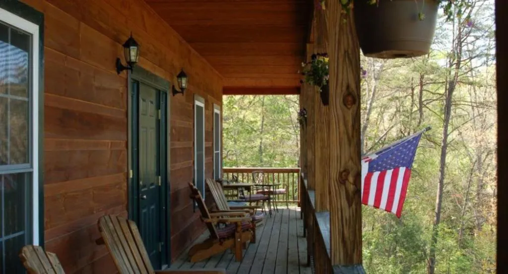 Balcony/Terrace in Long Mountain Lodge Bed & Breakfast