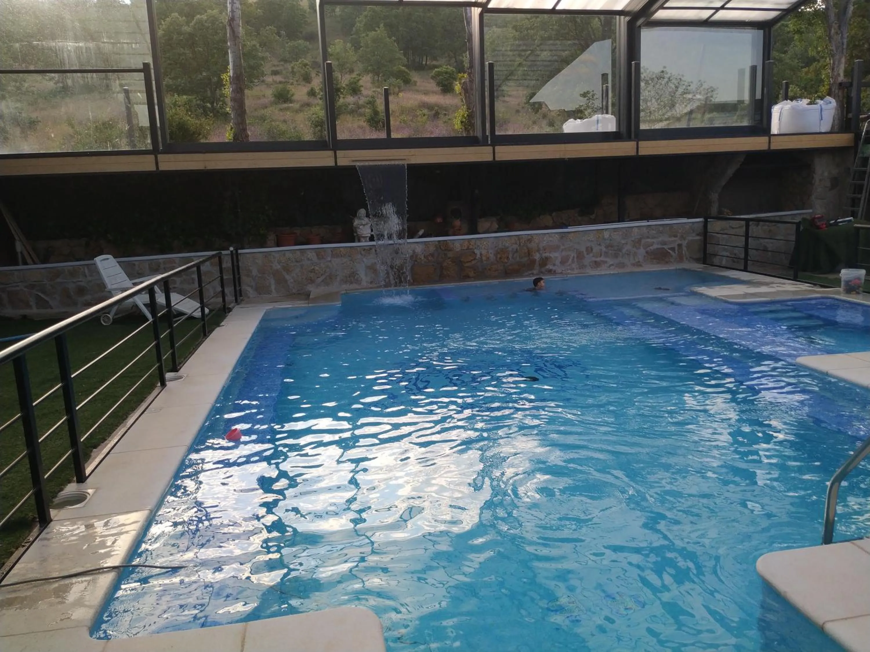 Swimming pool in Posada Rural SPA Granja LA TEJERA de Lozoya