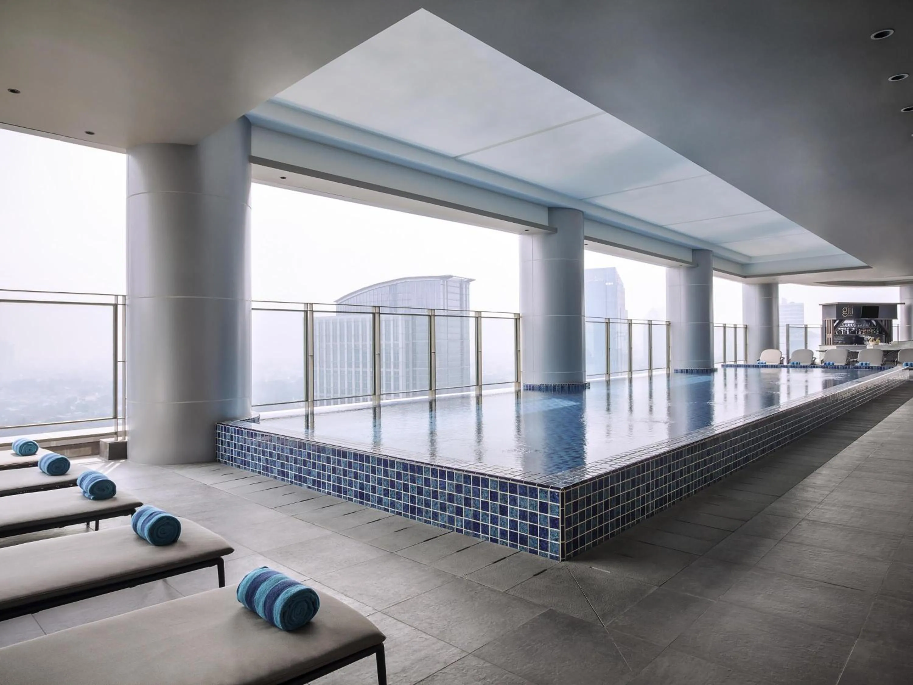Pool view in Mercure Jakarta Gatot Subroto