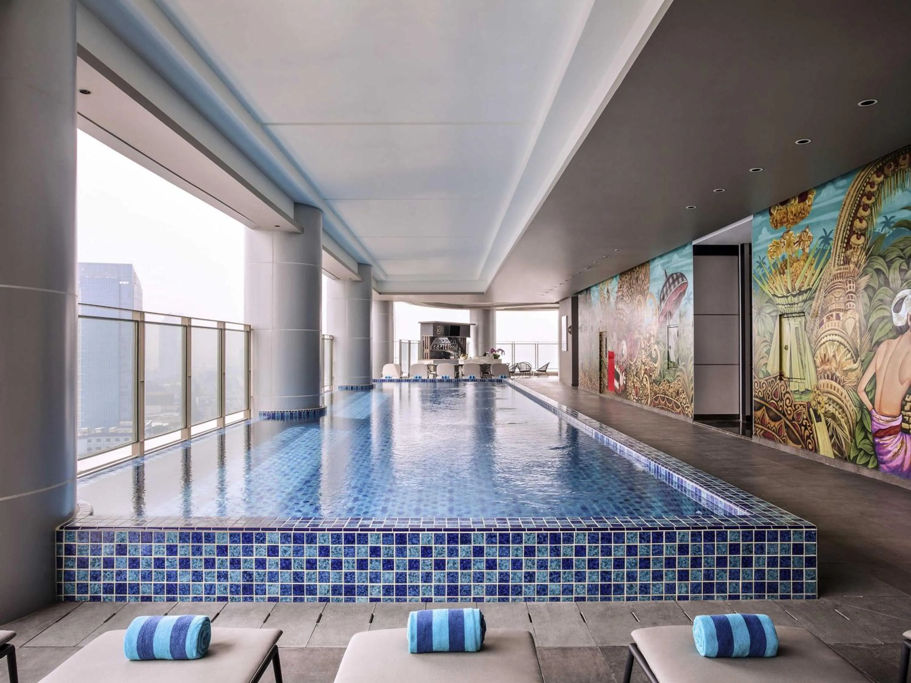 Pool view in Mercure Jakarta Gatot Subroto