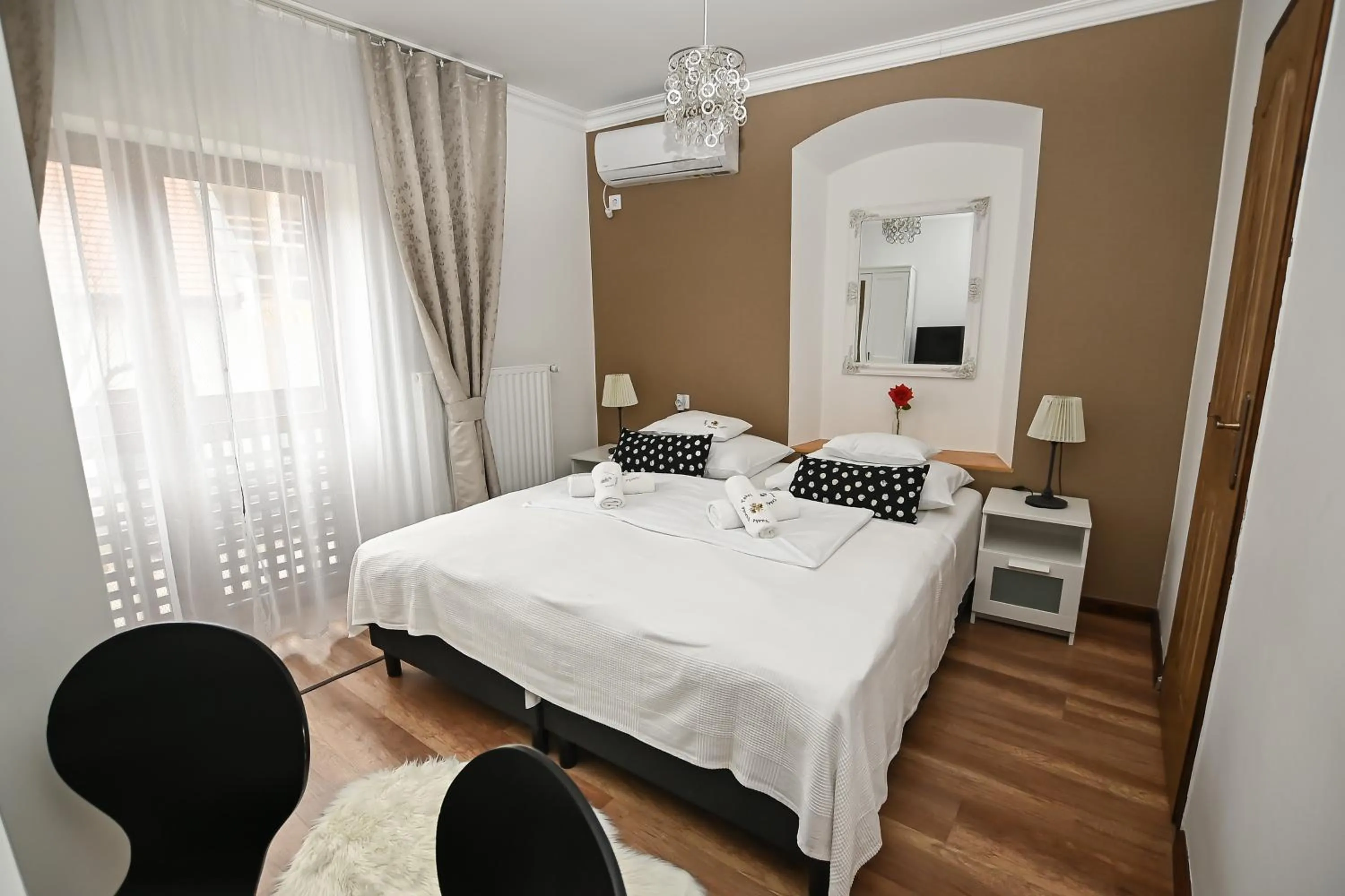 Bed in Vaskó Panzió Borpince