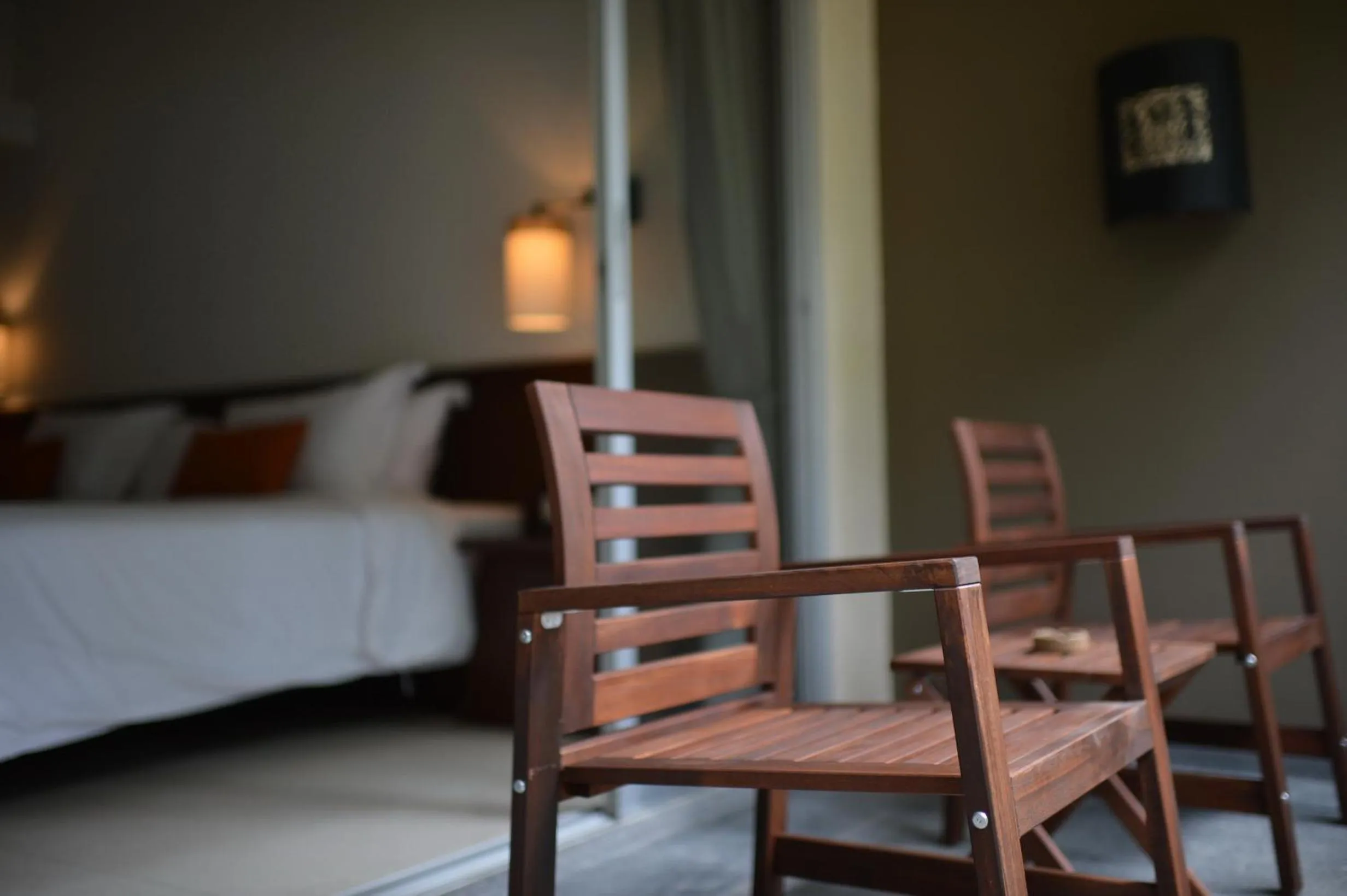 Balcony/Terrace, Bed in Grand Southsea Khaolak Beach Resort