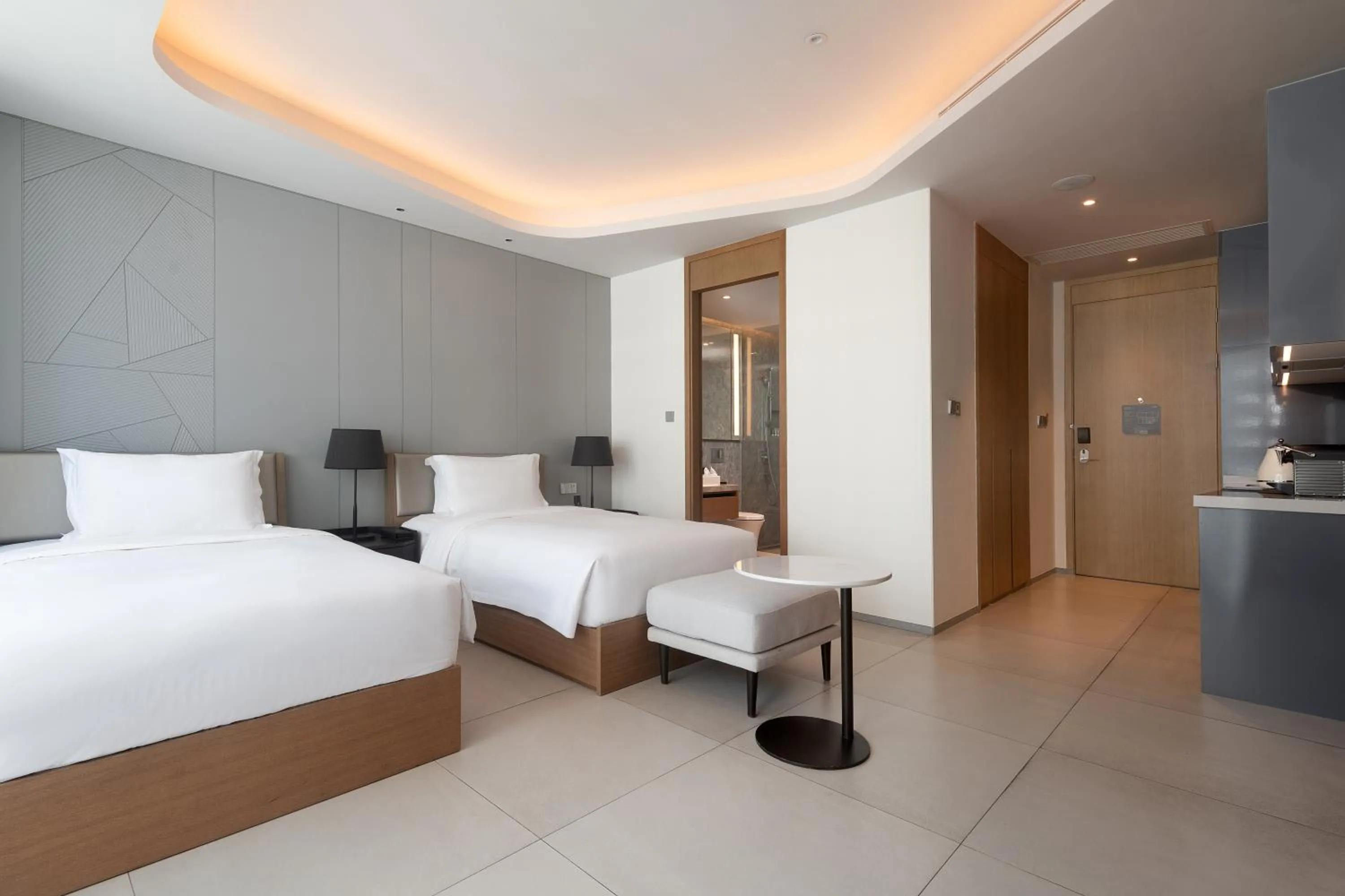 Bedroom, Bed in Oakwood Apartments Sanya