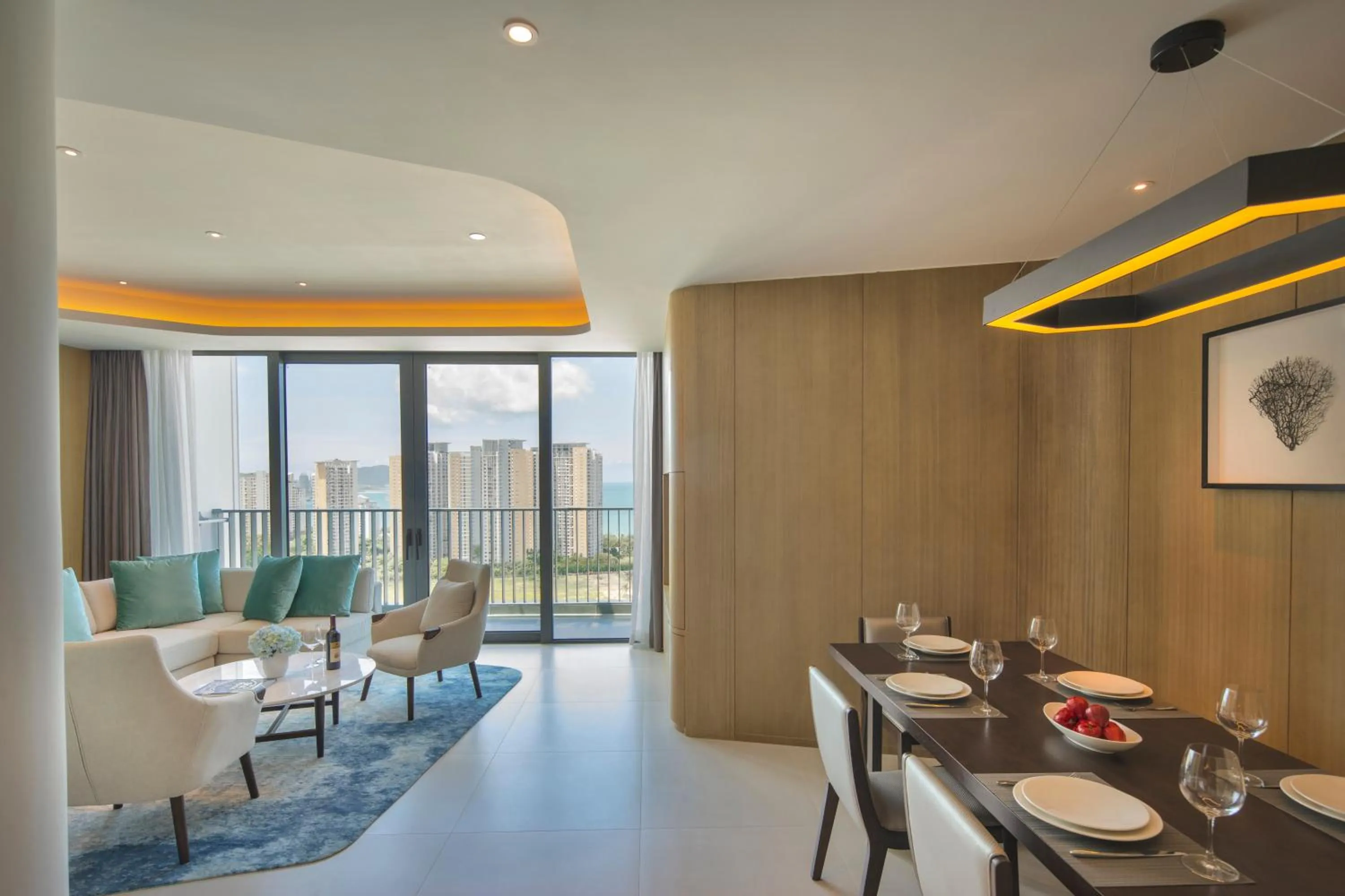 Living room in Oakwood Apartments Sanya