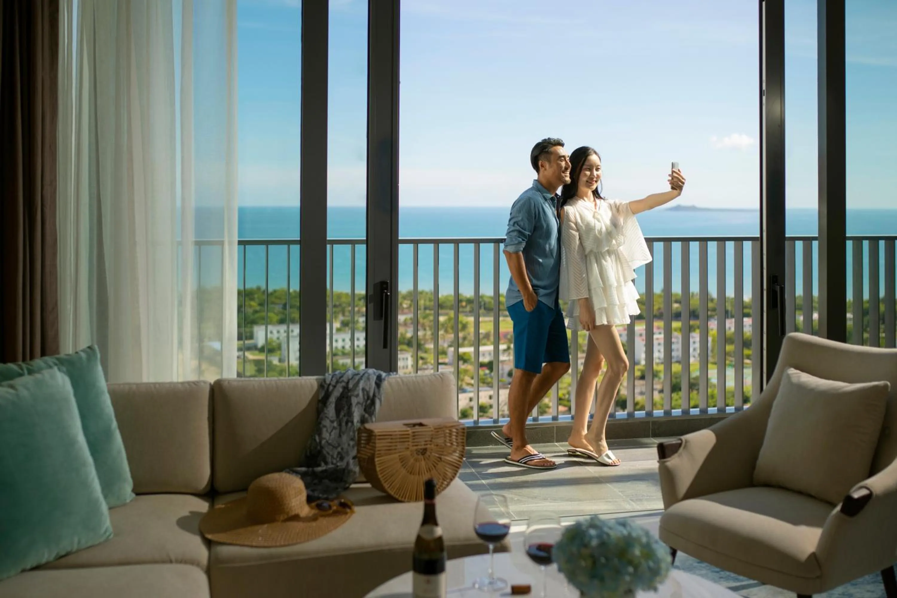 Sea view in Oakwood Apartments Sanya