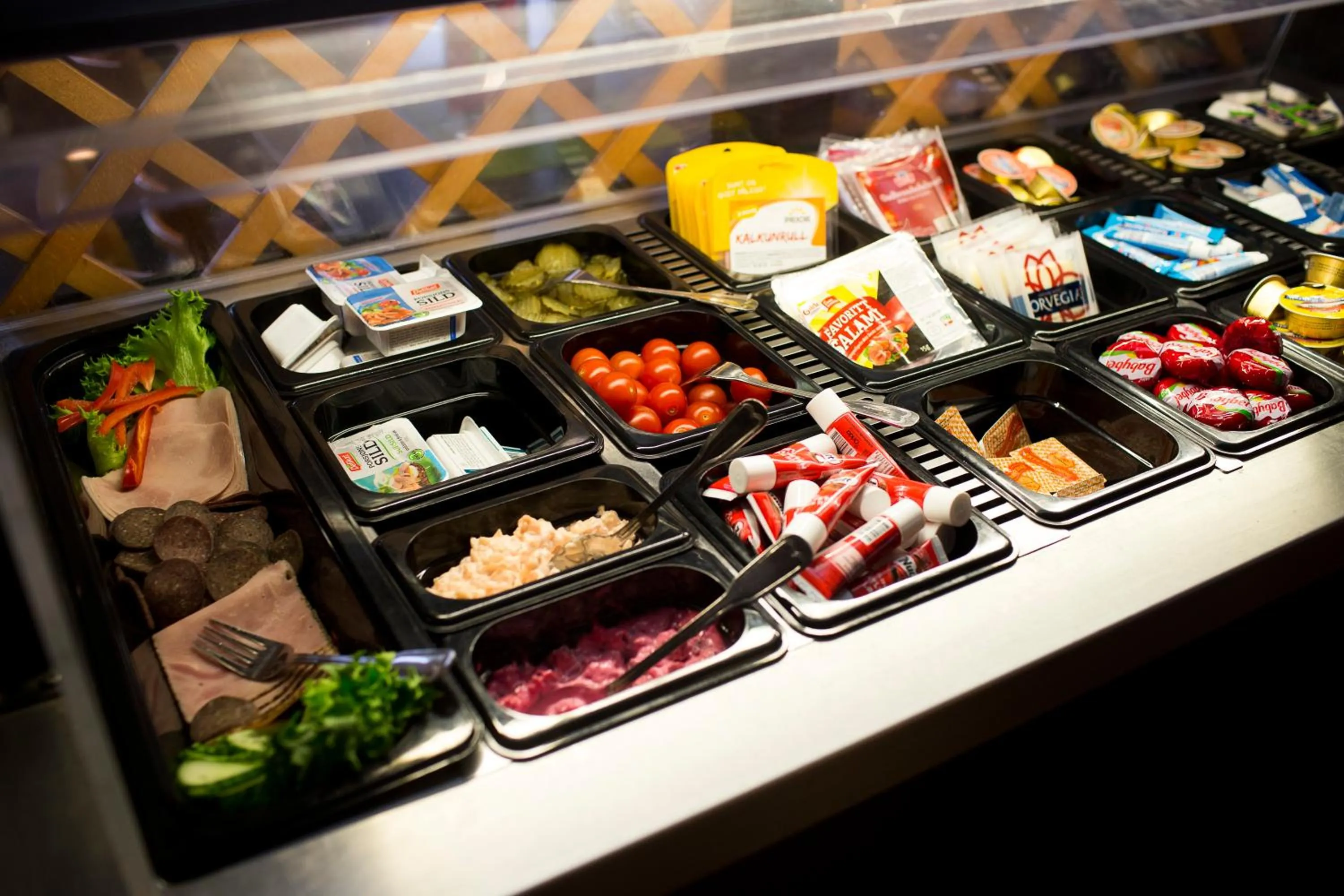 Buffet breakfast in Motell Nor-Kro