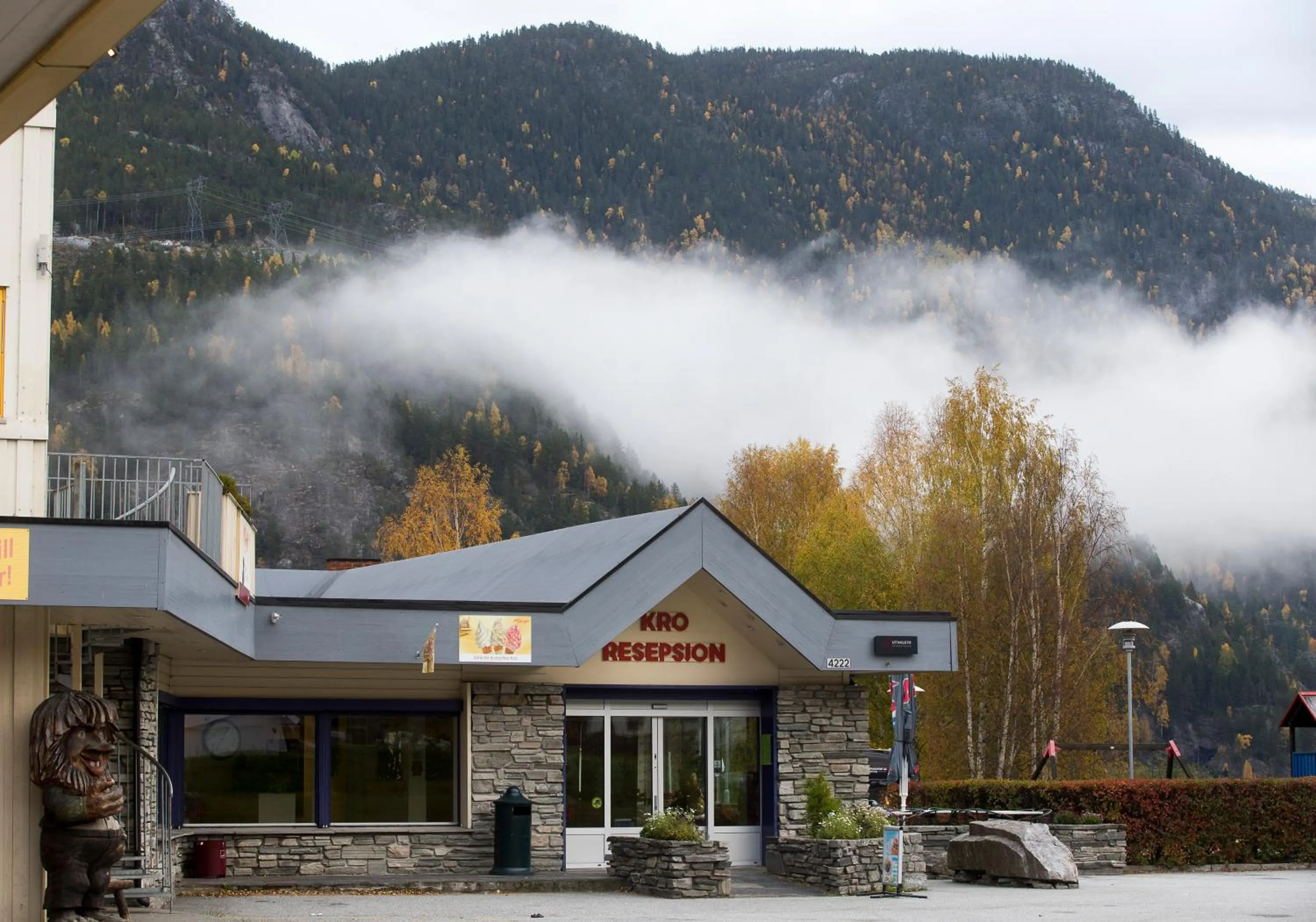 Facade/entrance in Motell Nor-Kro