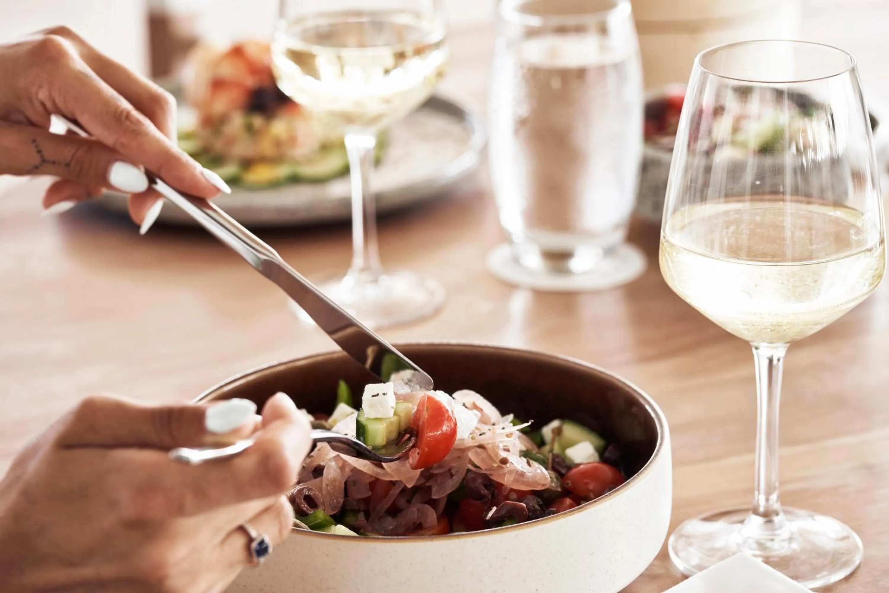 Food and drinks in Nikki Beach Resort & Spa Santorini